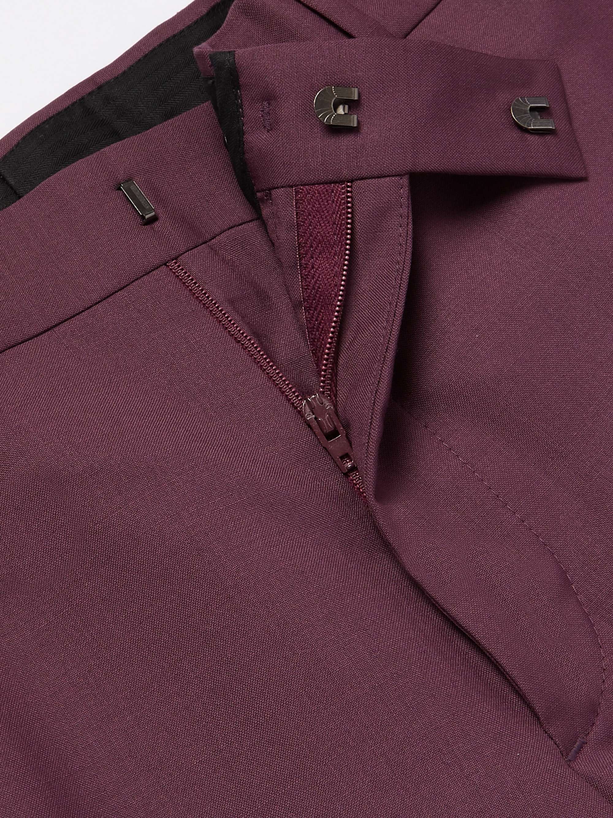 PRADA Slim-Fit Cropped Virgin Wool and Mohair-Blend Trousers