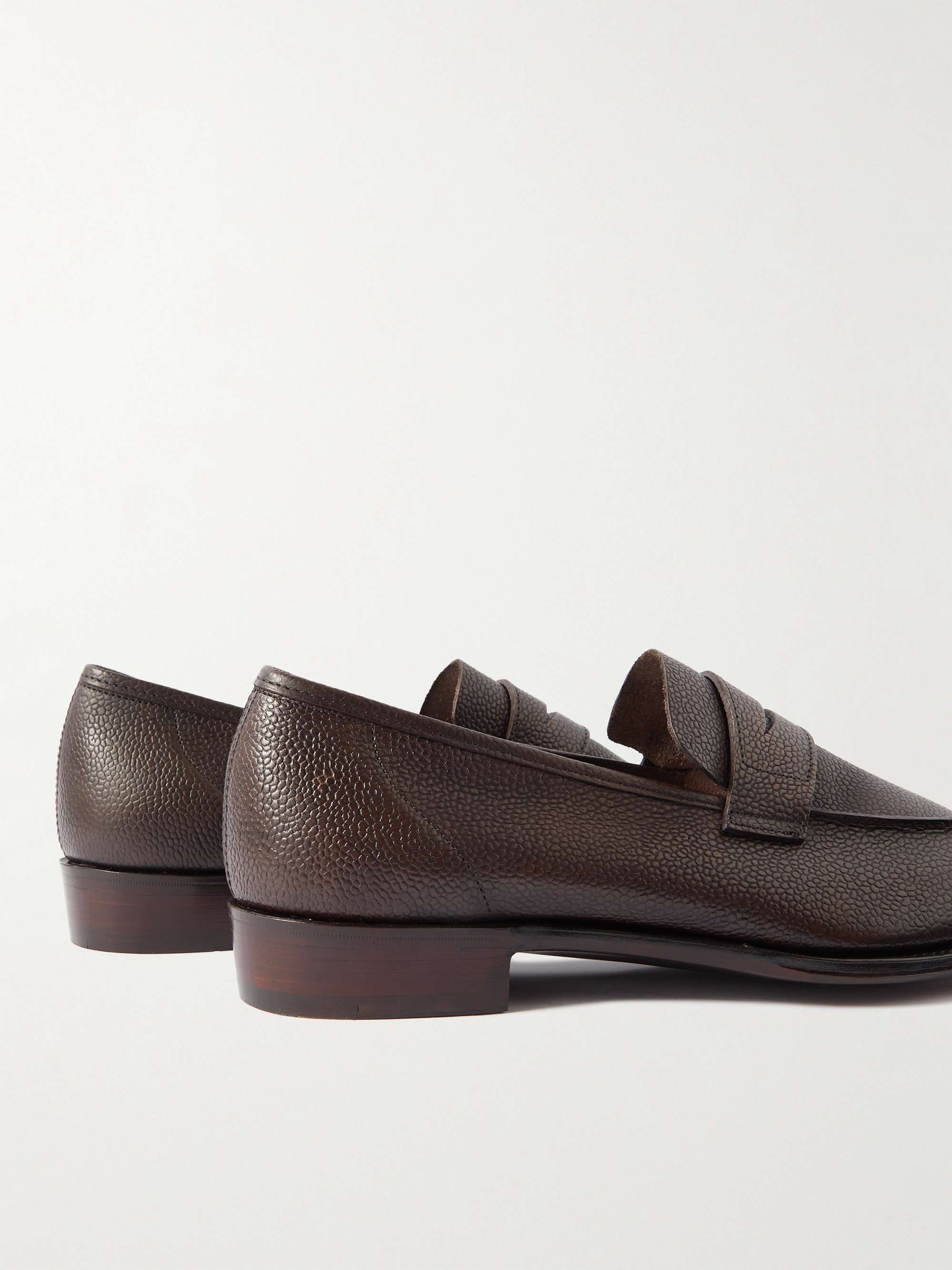 GEORGE CLEVERLEY George Full-Grain Leather Penny Loafers