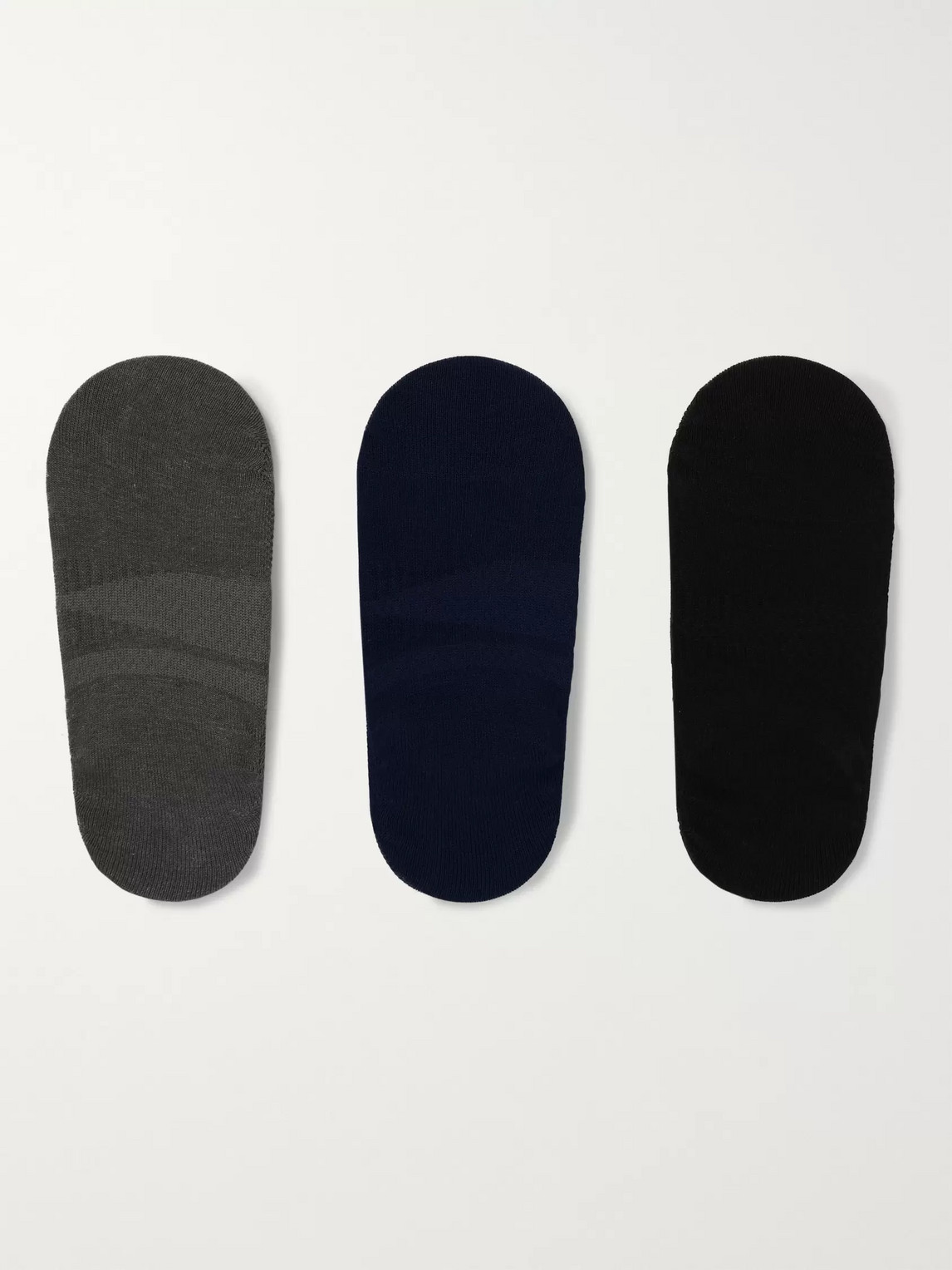 Three-Pack No-Show Stretch-Knit Socks — 2