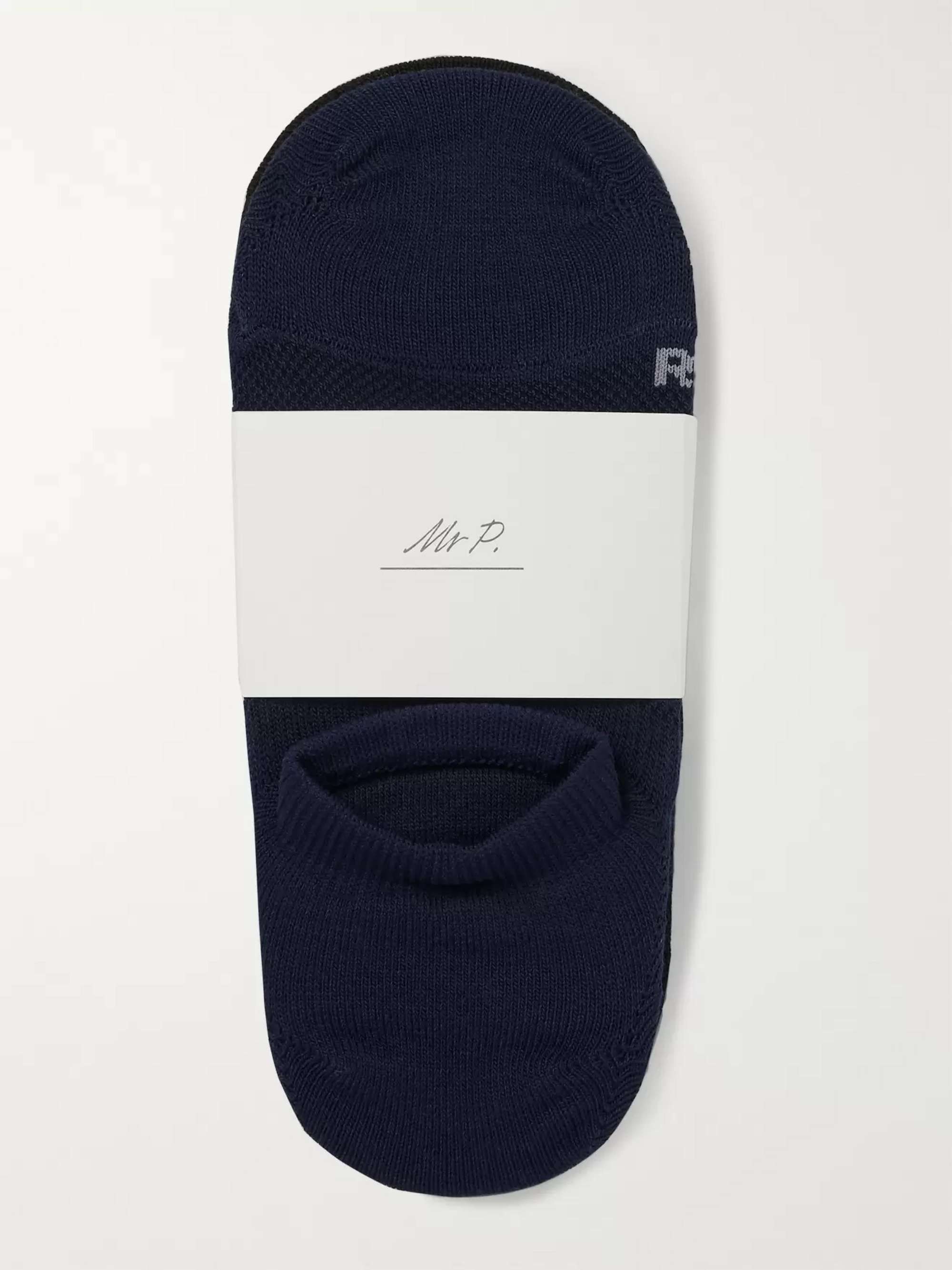 MR P. Three-Pack No-Show Stretch-Knit Socks