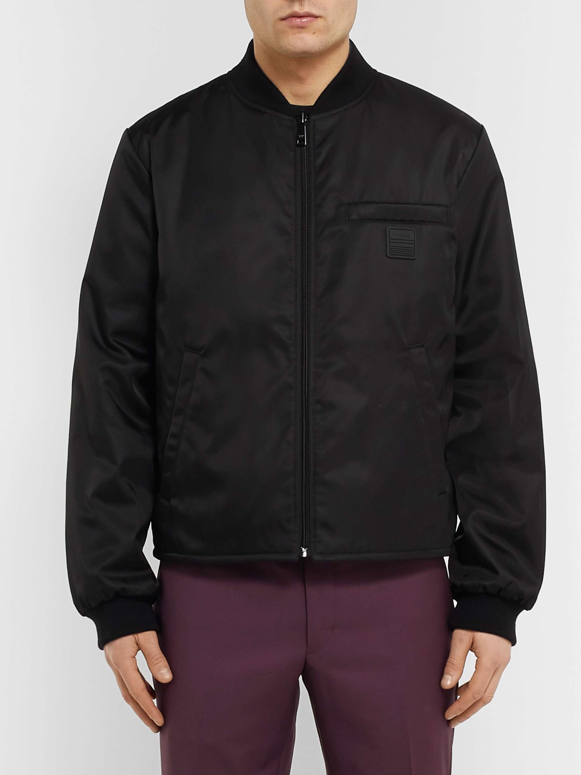 PRADA Reversible Shell Bomber Jacket