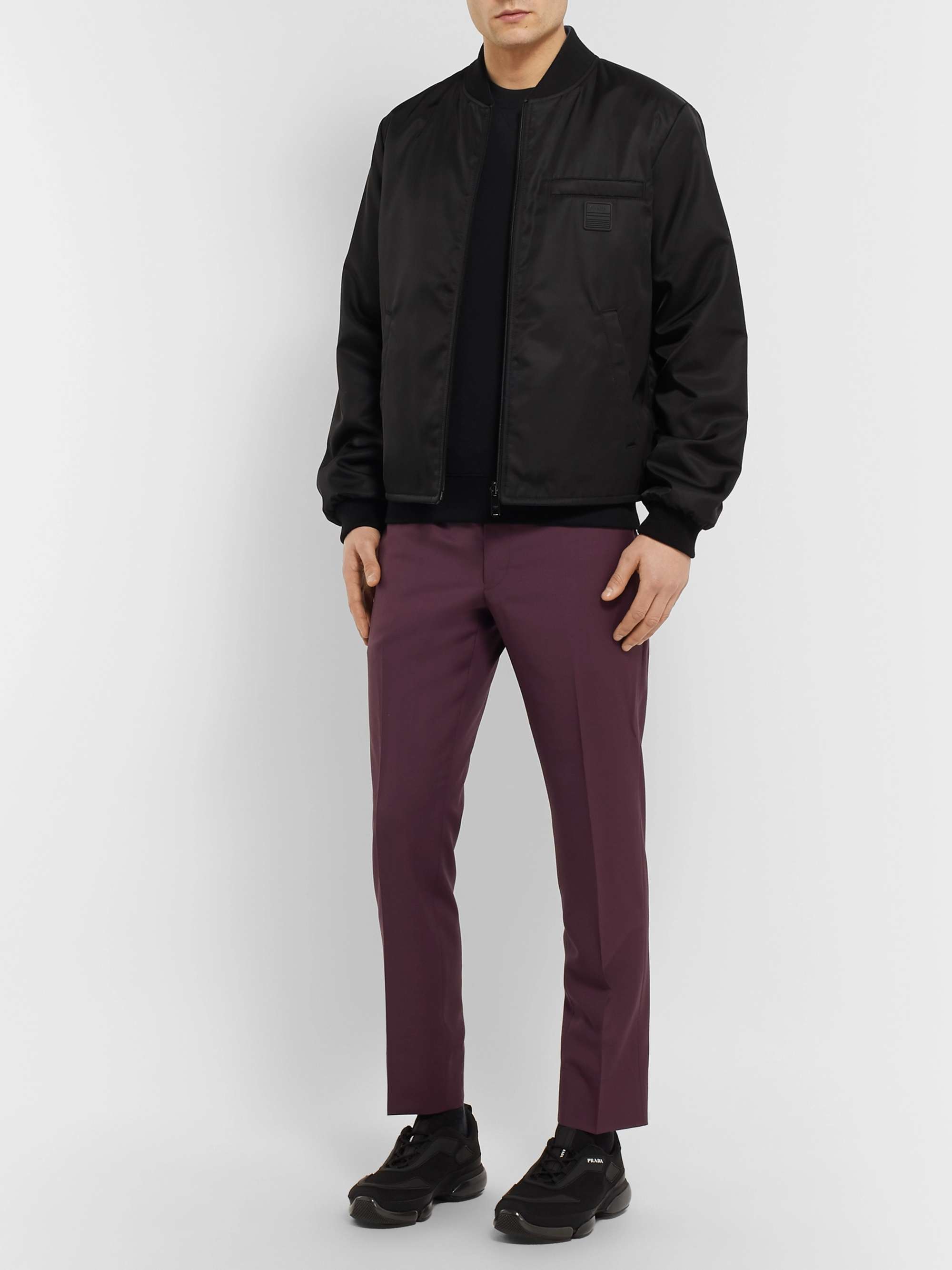 PRADA Reversible Shell Bomber Jacket