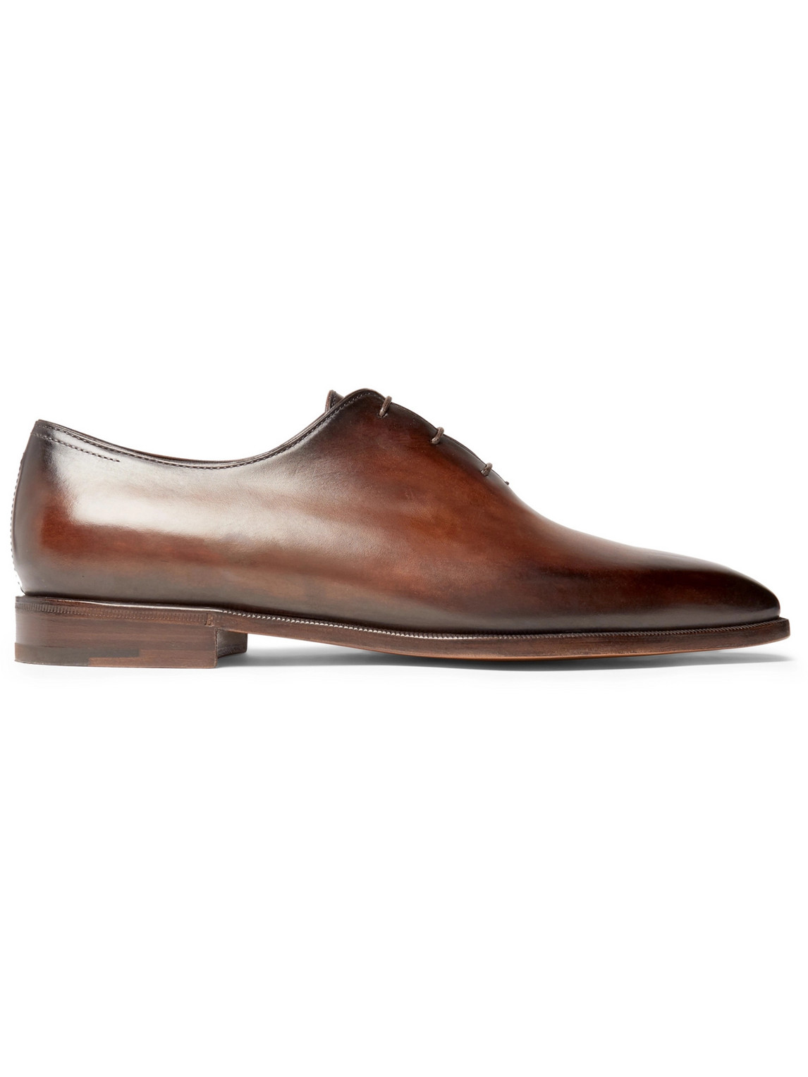 Berluti Blake Whole-cut Venezia Leather Oxford Shoes In Brown