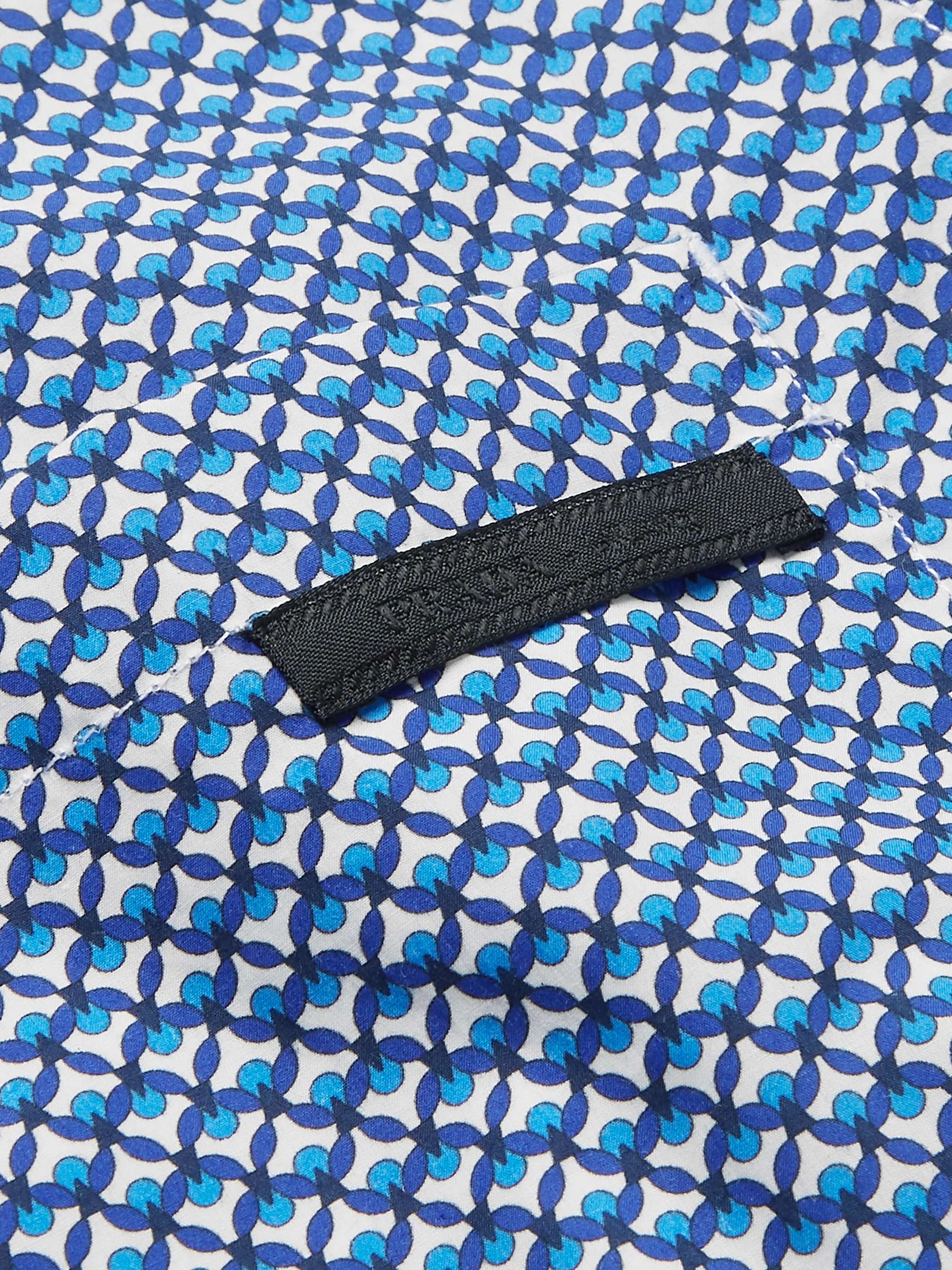 PRADA Camp-Collar Printed Cotton-Poplin Shirt