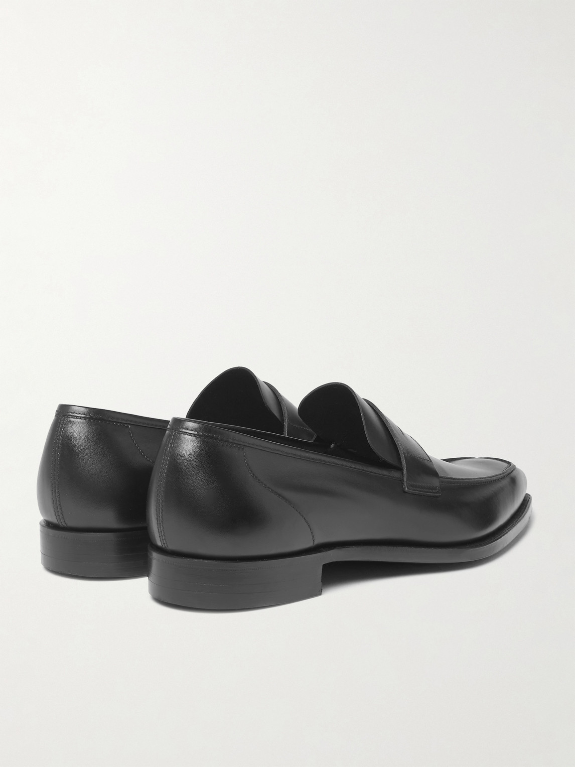 George Leather Penny Loafers