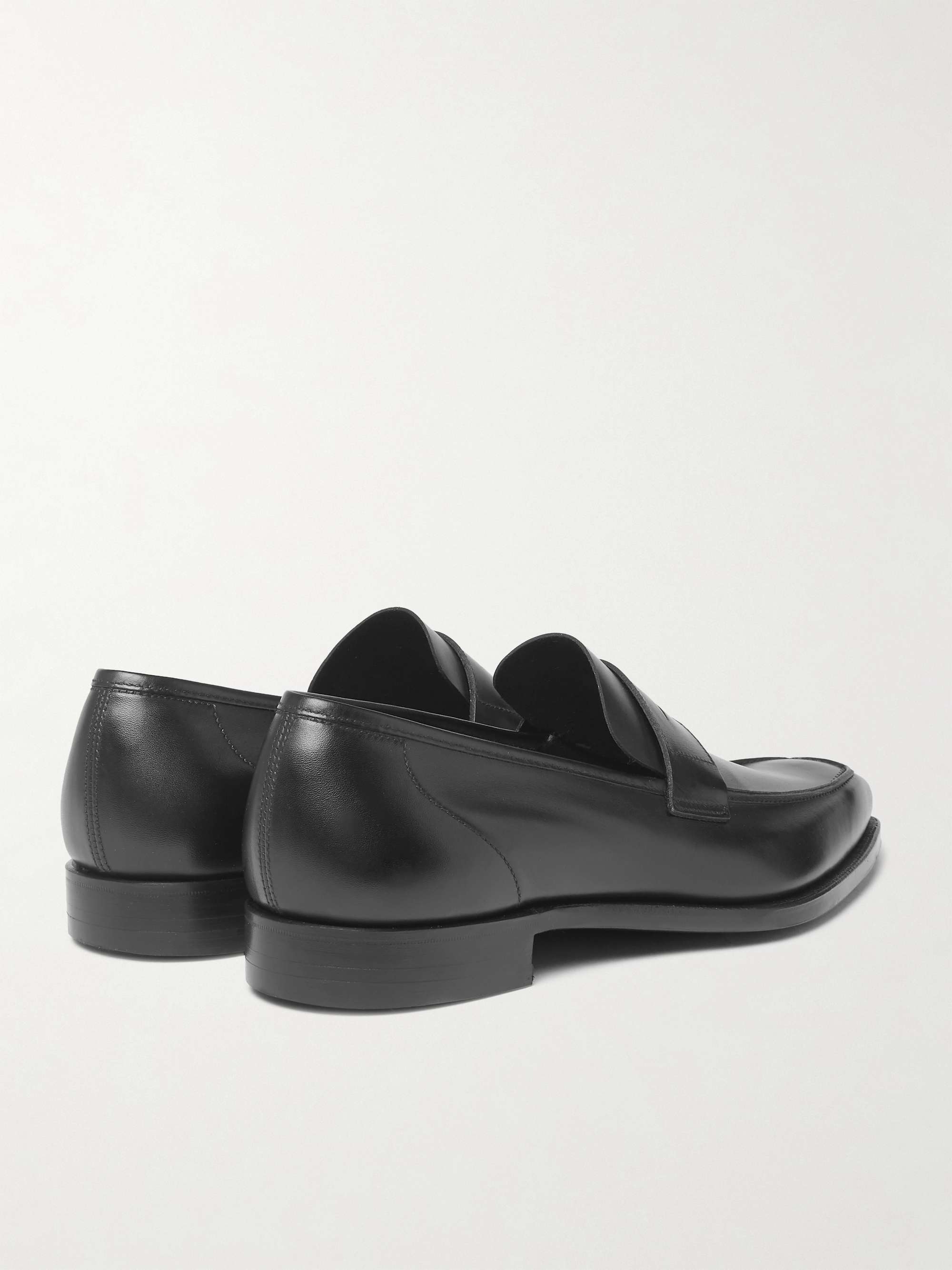 GEORGE CLEVERLEY George Full-Grain Leather Penny Loafers