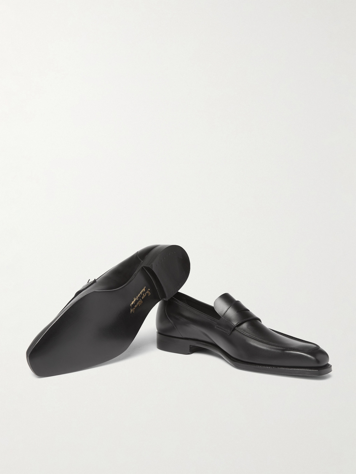 George Leather Penny Loafers