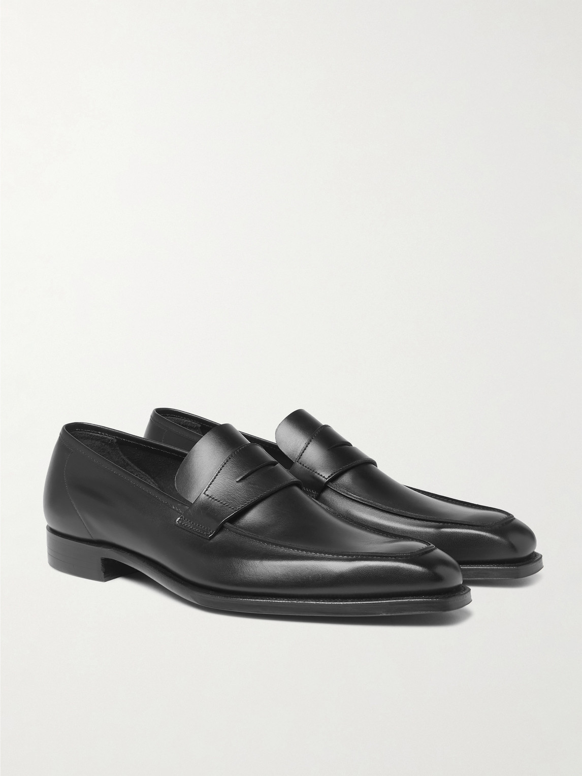 George Leather Penny Loafers