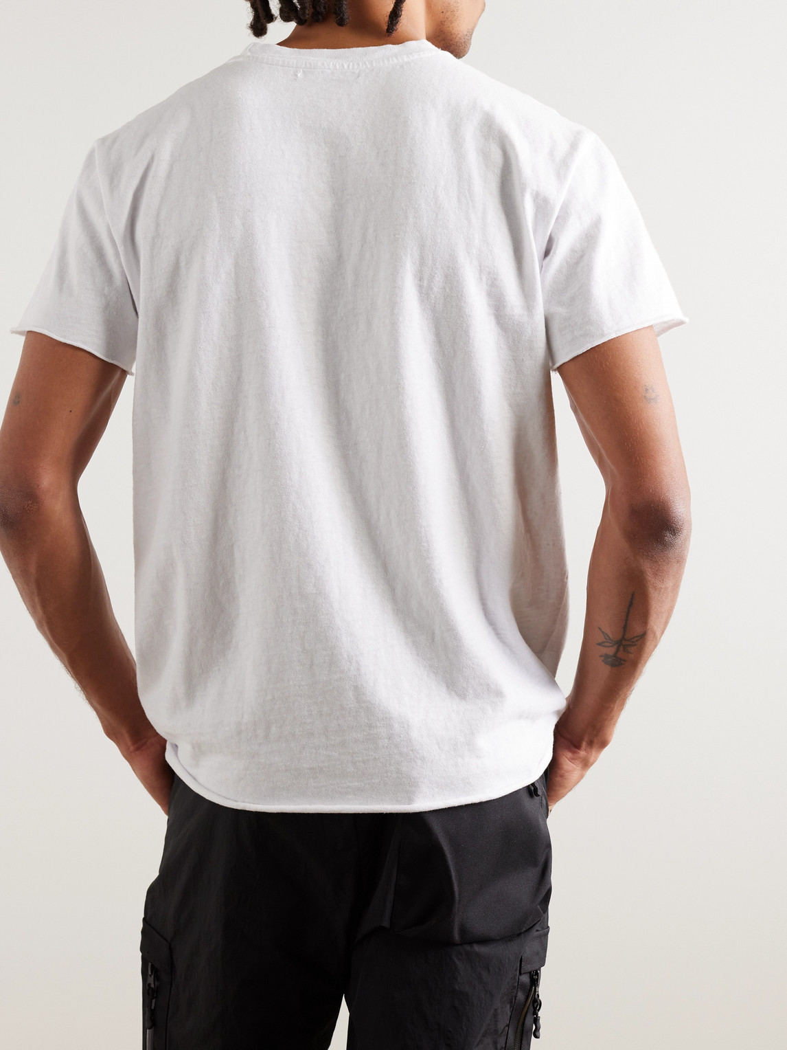 Shop John Elliott Anti-expo Cotton-jersey T-shirt In White