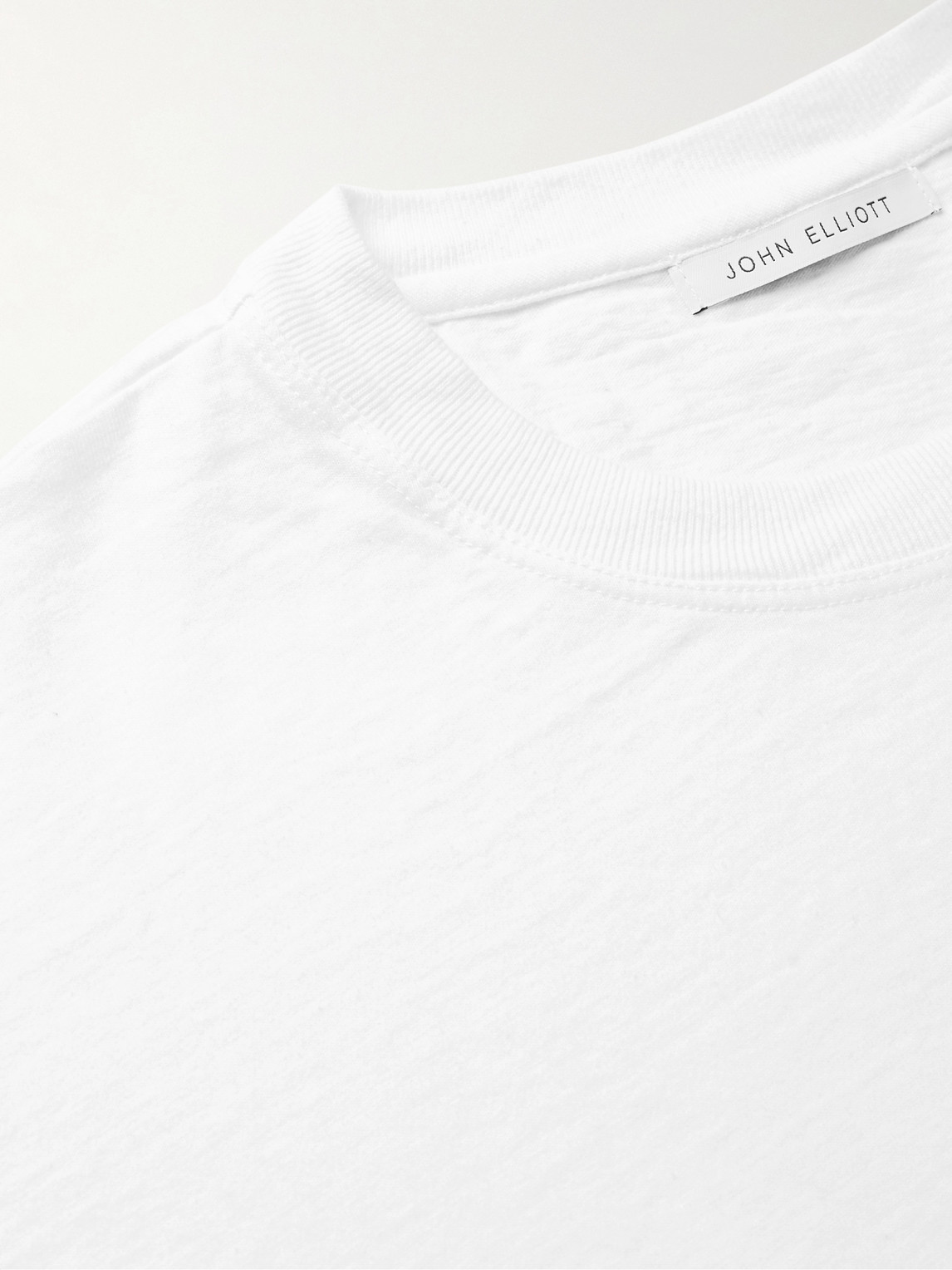 Shop John Elliott Anti-expo Cotton-jersey T-shirt In White