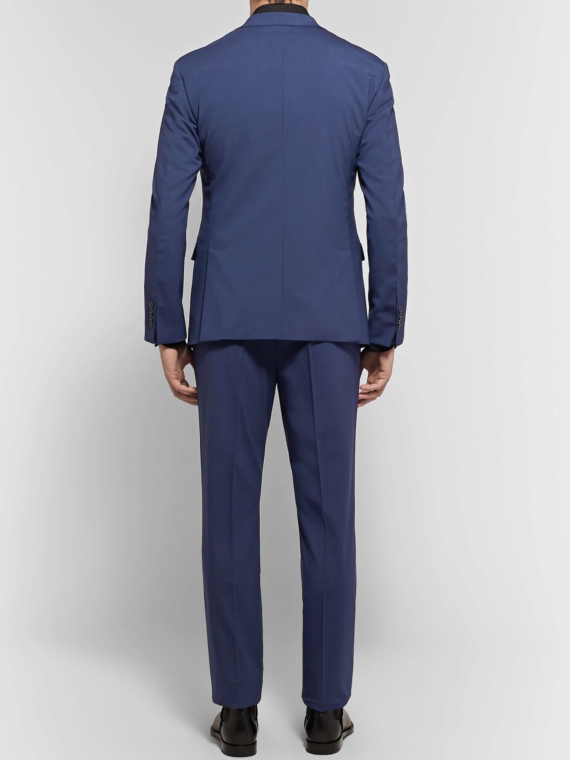 PRADA Dark-Purple Tela Slim-Fit Stretch Virgin Wool Suit