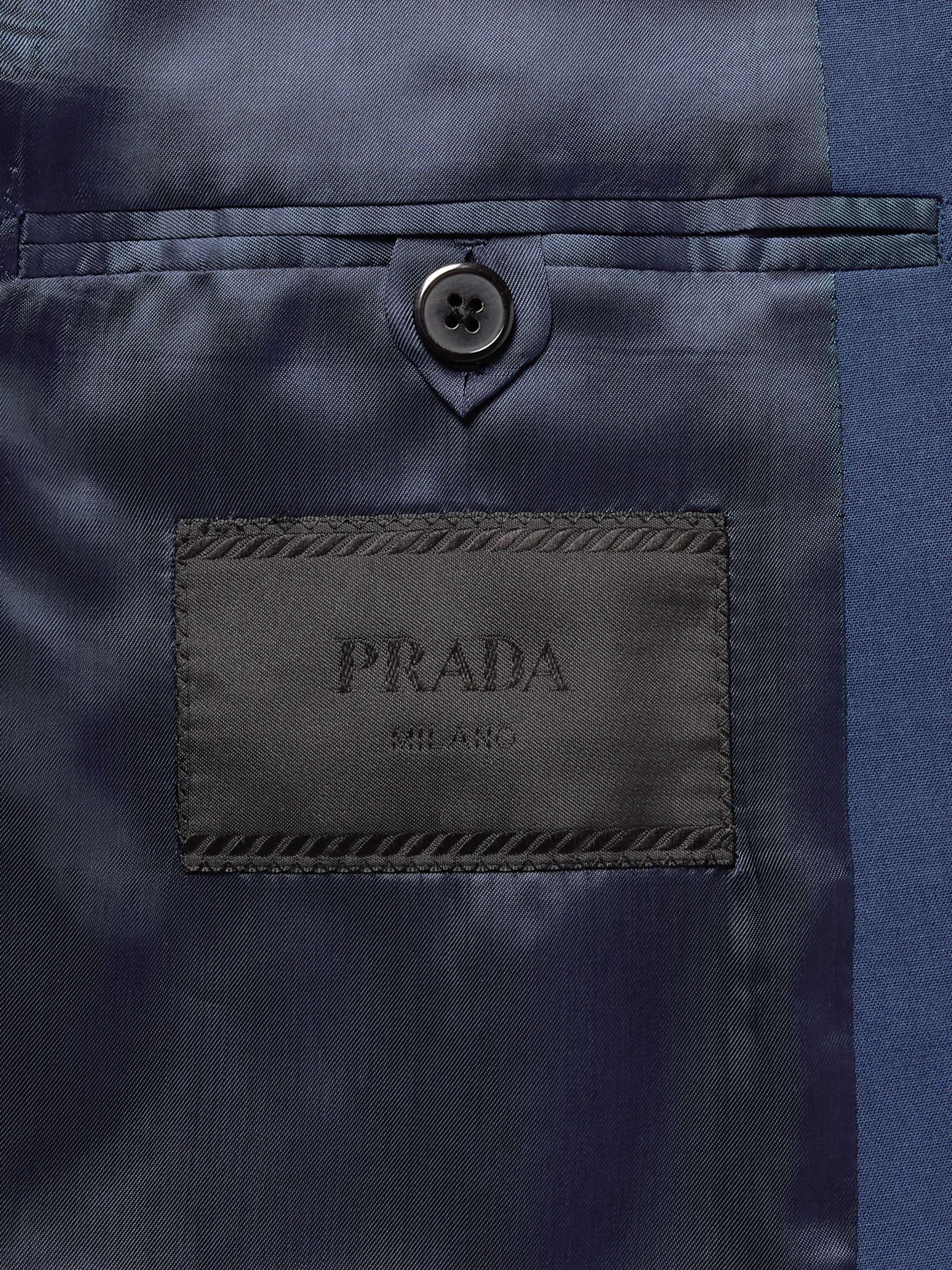 PRADA Dark-Purple Tela Slim-Fit Stretch Virgin Wool Suit