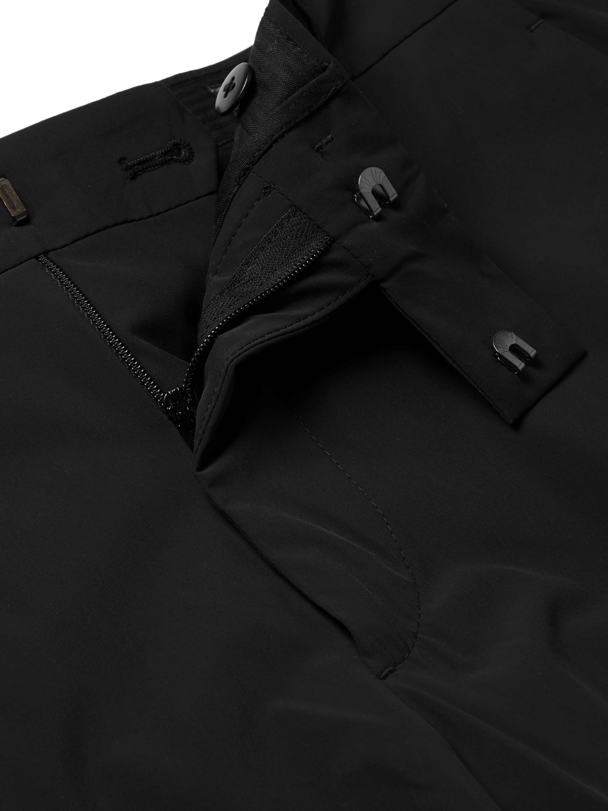 PRADA Black Slim-Fit Stretch-Shell Trousers