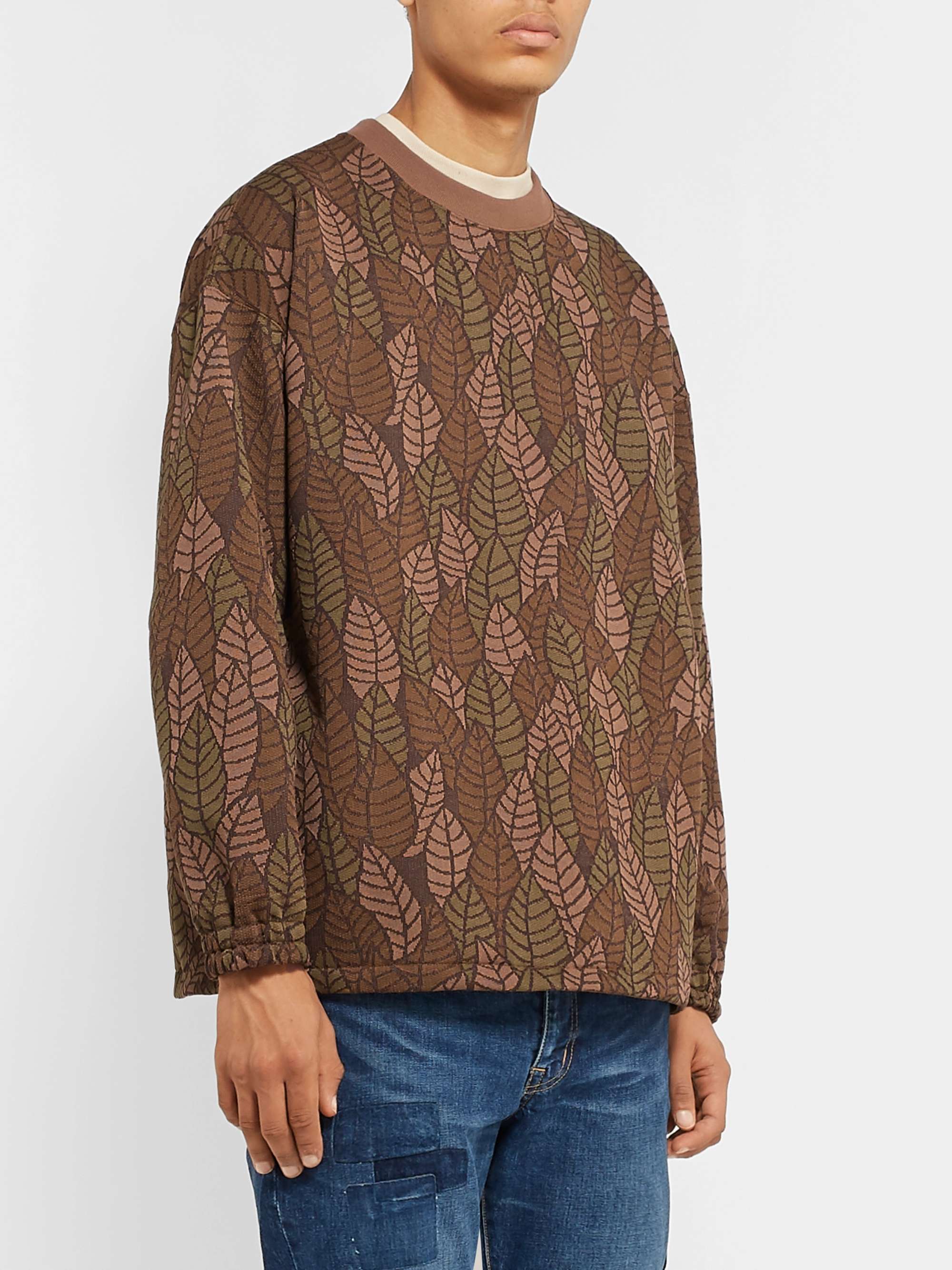 REMI RELIEF Jacquard-Knit Sweatshirt for Men | MR PORTER