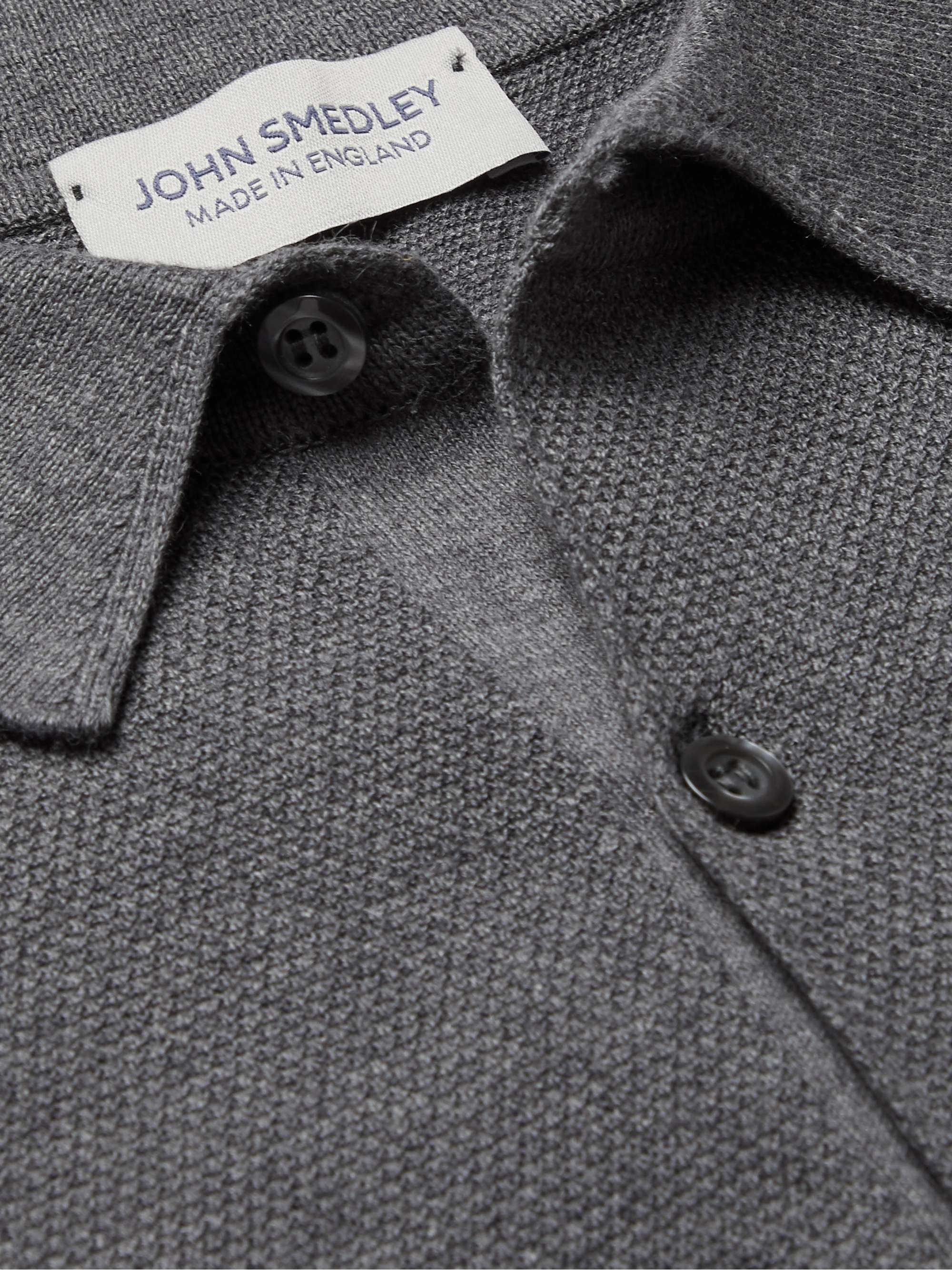 JOHN SMEDLEY Roth Slim-Fit Sea Island Cotton-Piqué Polo Shirt