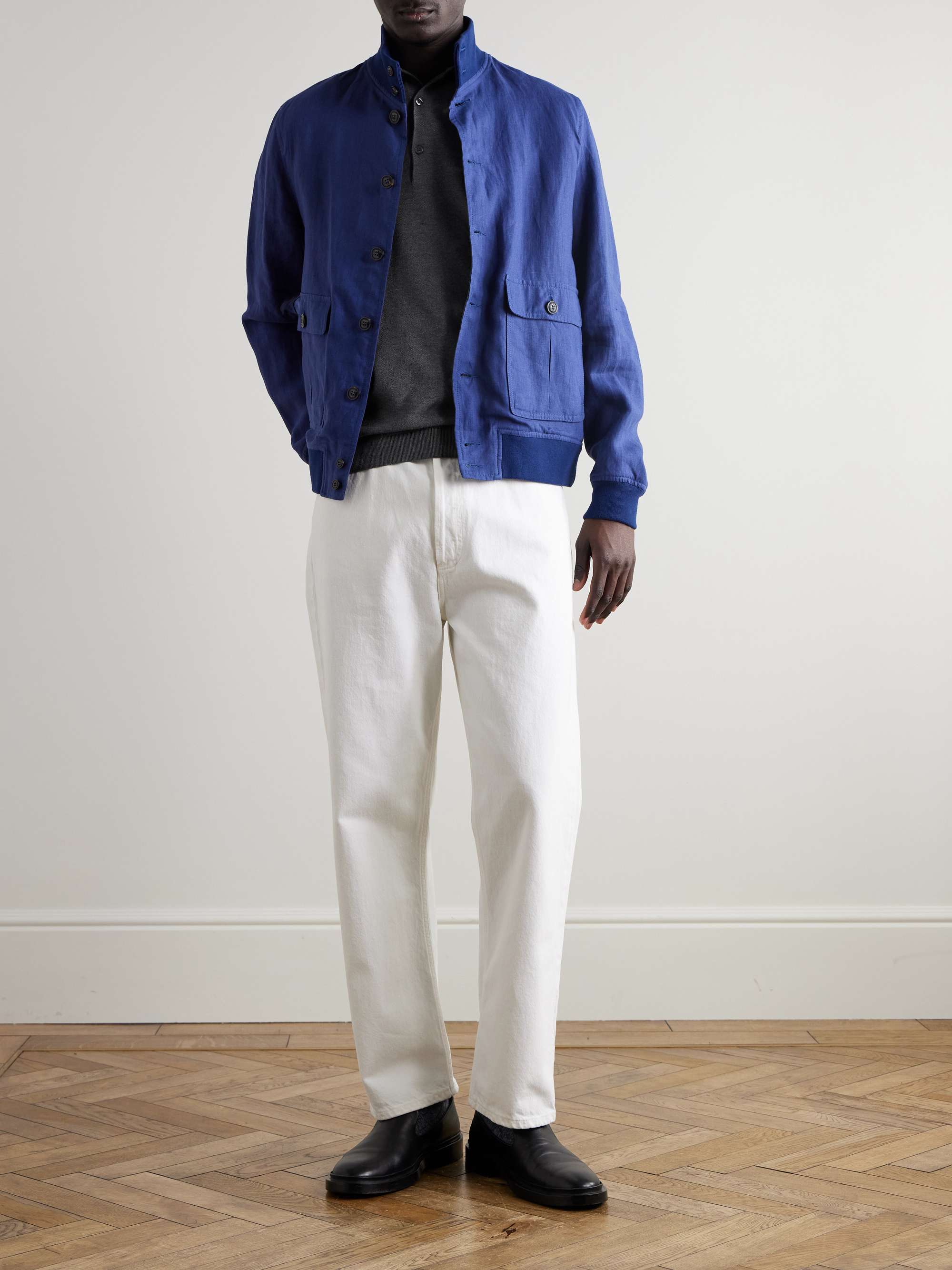 JOHN SMEDLEY Roth Slim-Fit Sea Island Cotton-Piqué Polo Shirt