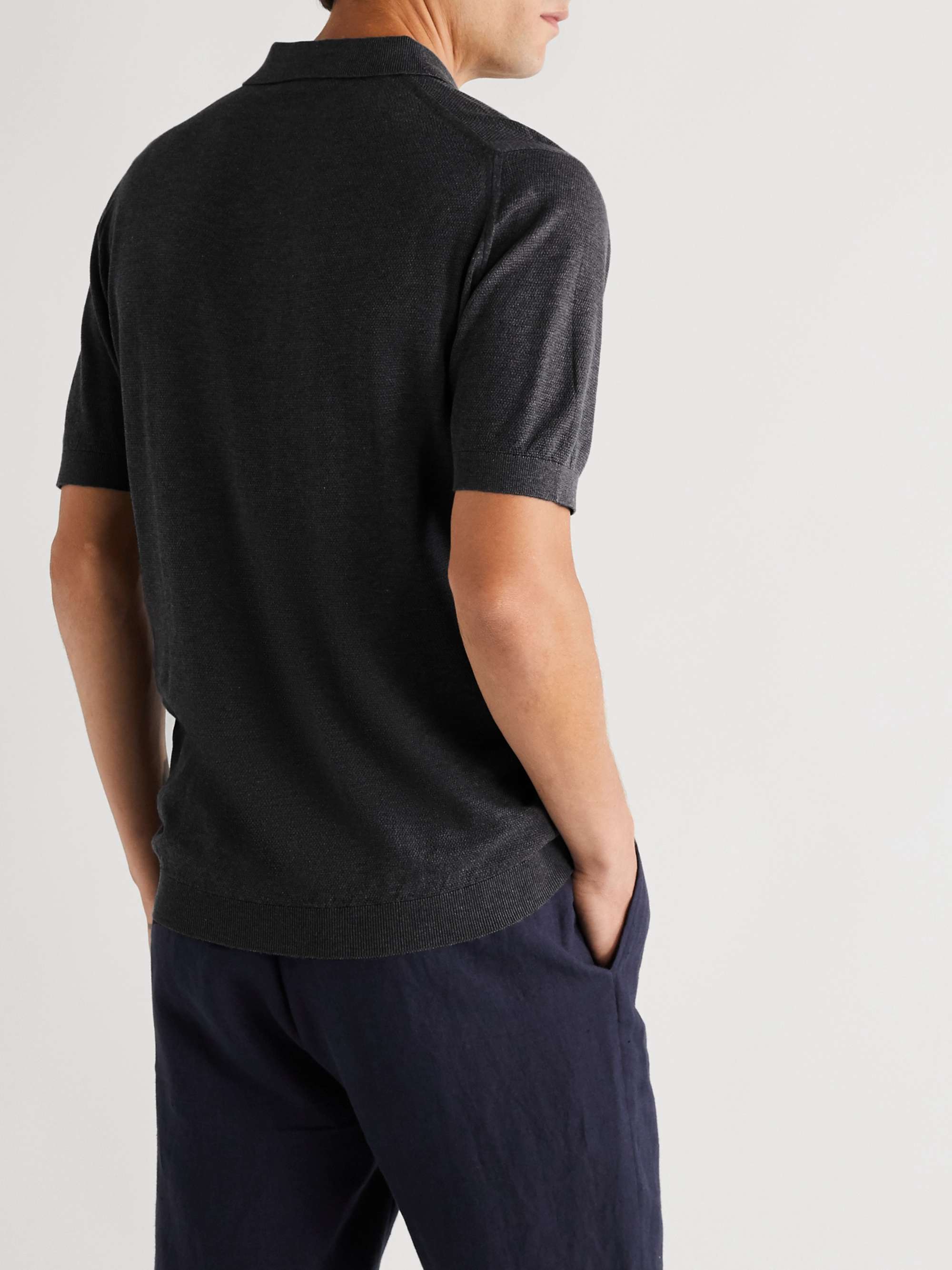 JOHN SMEDLEY Polo slim-fit in cotone Sea Island piqué Roth