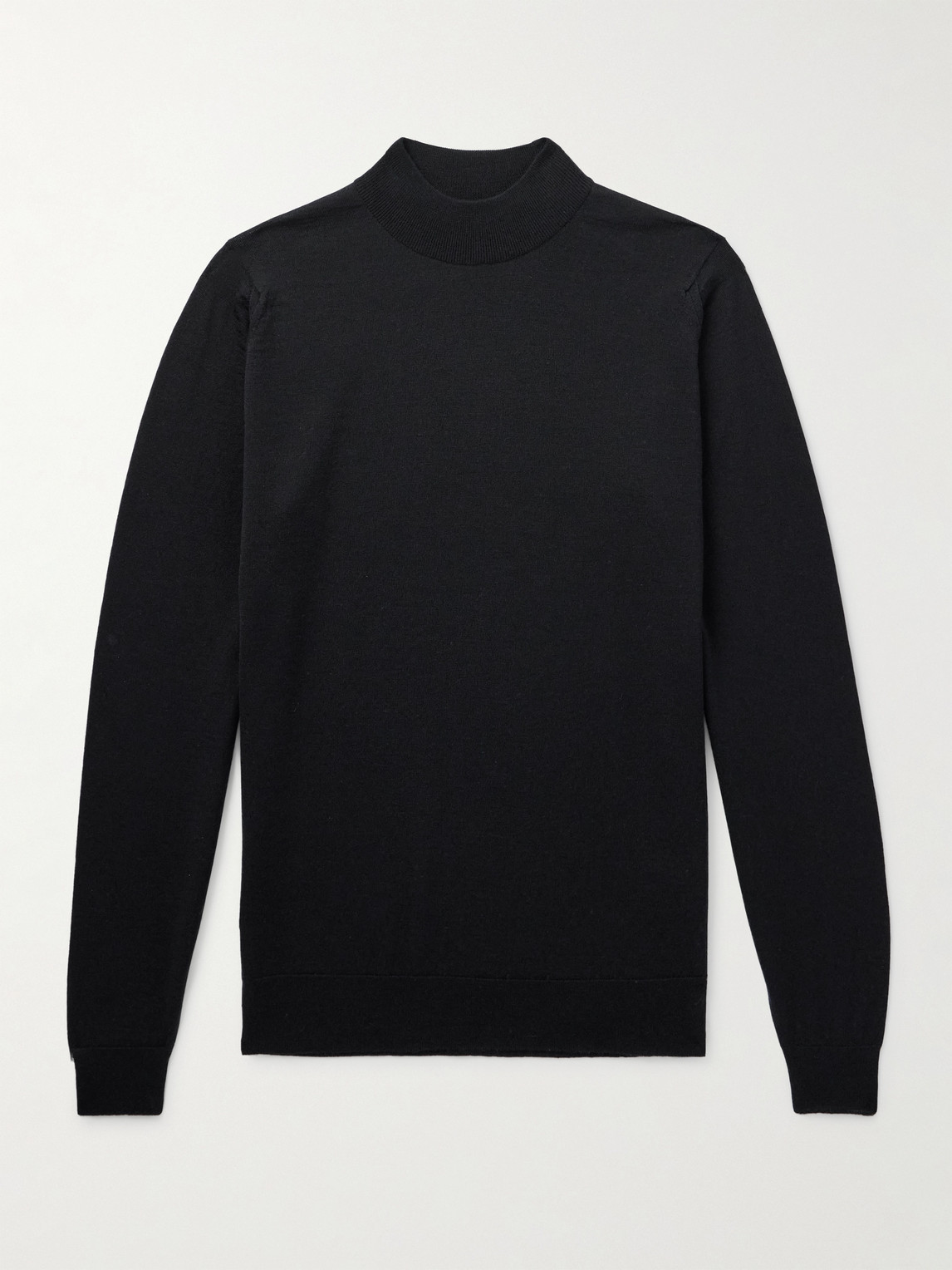John Smedley lim-Fit Merino Wool Mock-Neck weater - Men