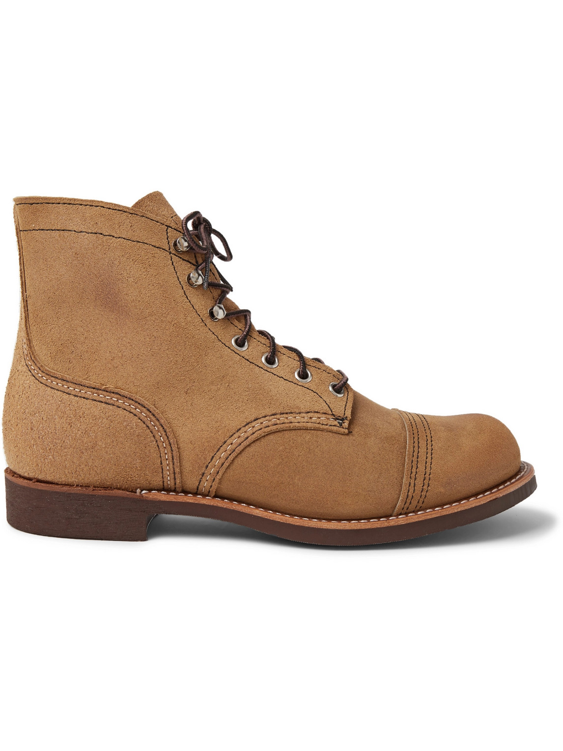 Shop Red Wing Shoes Iron Ranger Roughout Suede Boots In Brown