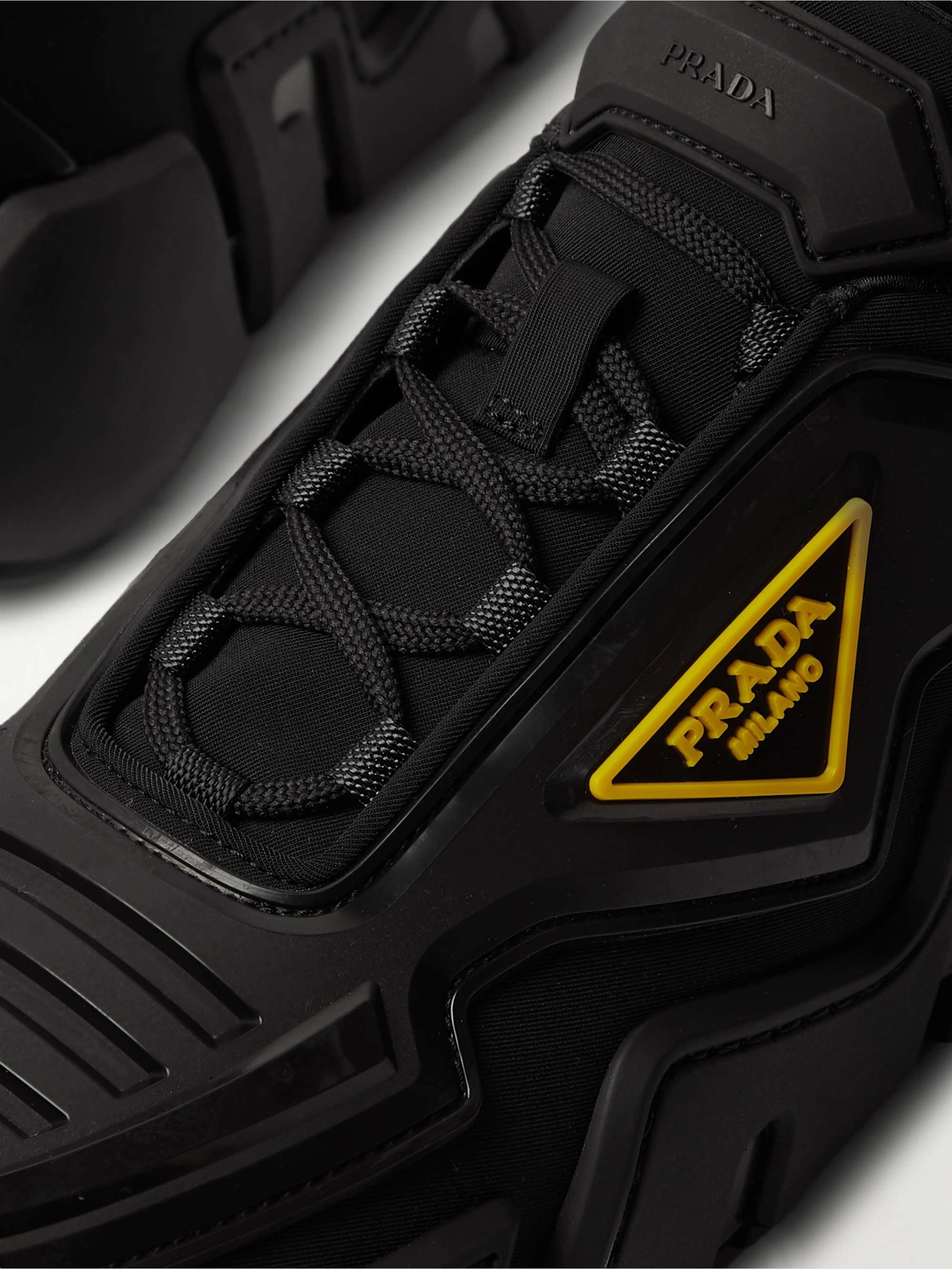 PRADA Segment Neoprene and Rubber Sneakers