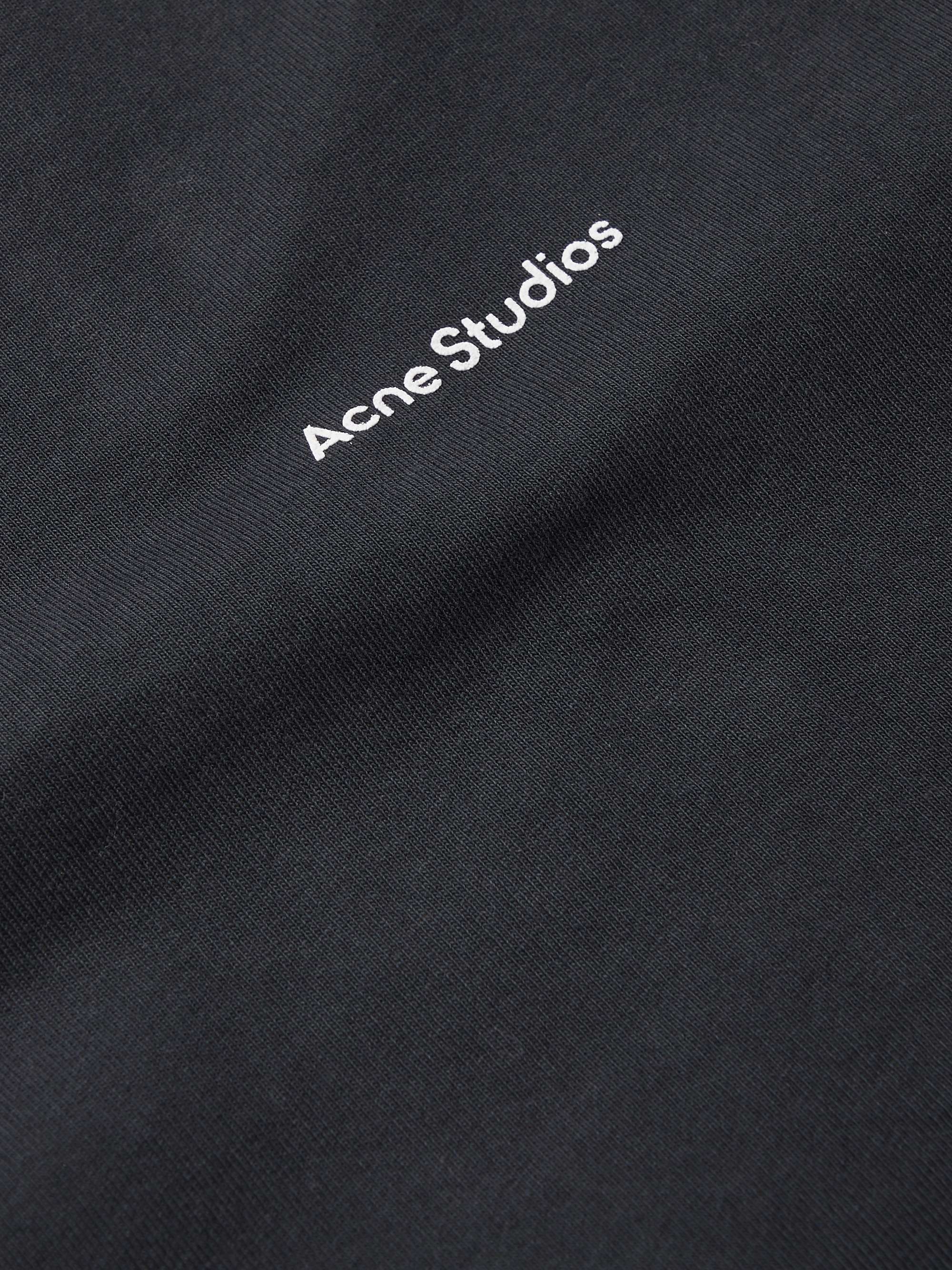 ACNE STUDIOS Logo-Print Garment-Dyed Cotton-Jersey T-Shirt for Men | MR ...