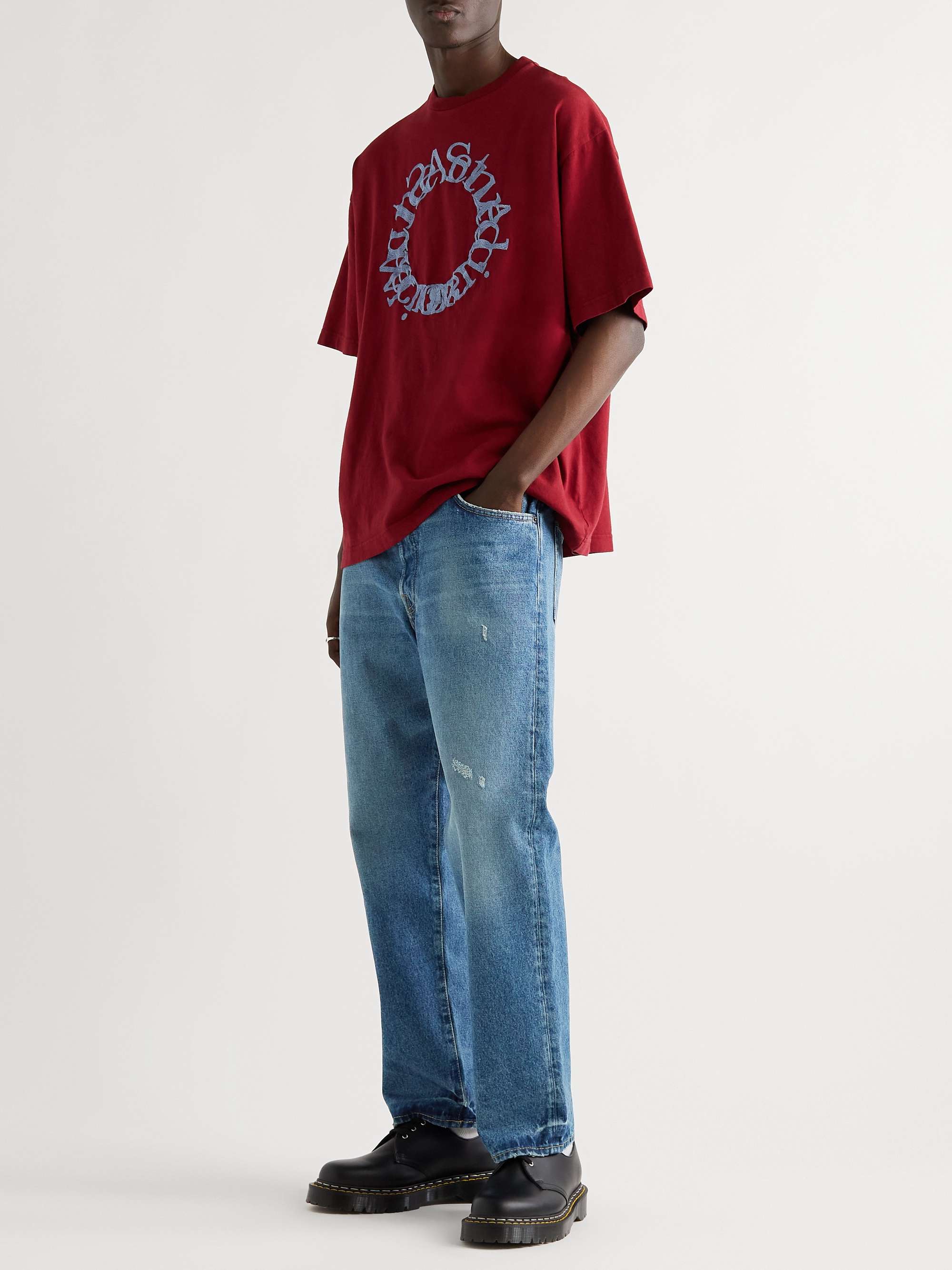 Beneden afronden druk bloem ACNE STUDIOS 2003 Straight-Leg Distressed Jeans for Men | MR PORTER