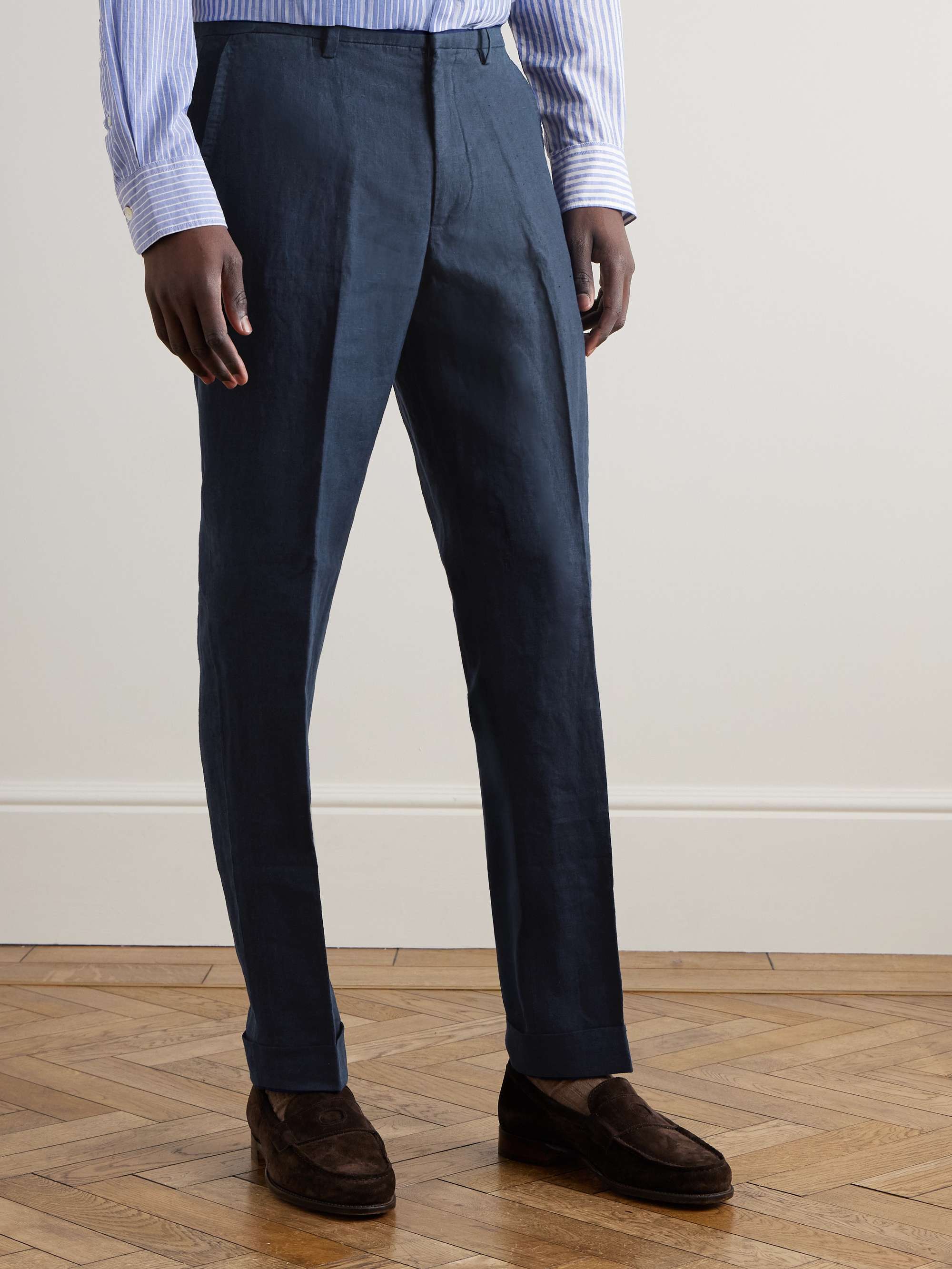 POLO RALPH LAUREN Slim-Fit Linen Suit Trousers