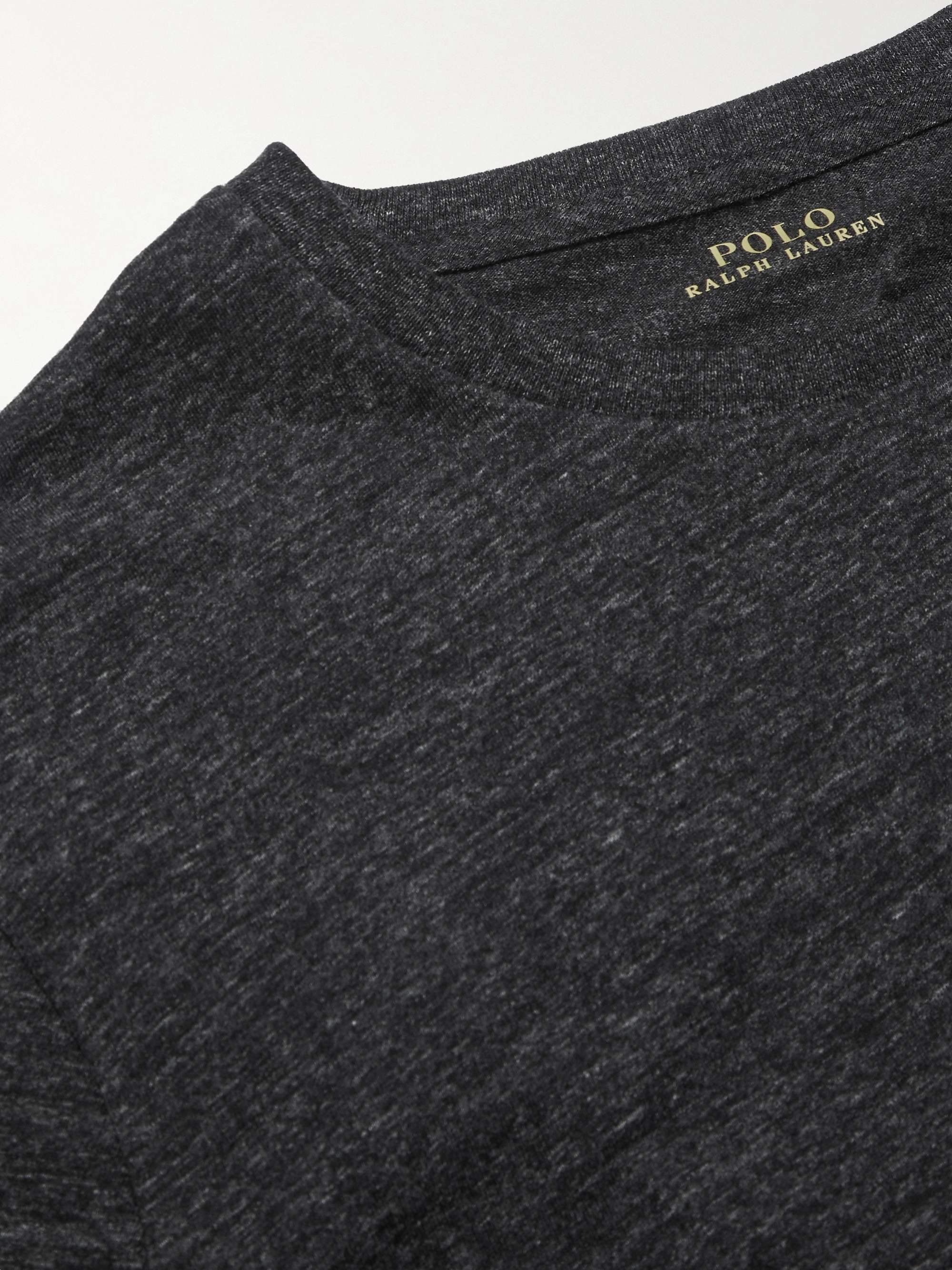 POLO RALPH LAUREN Slim-Fit Mélange Cotton-Jersey T-Shirt