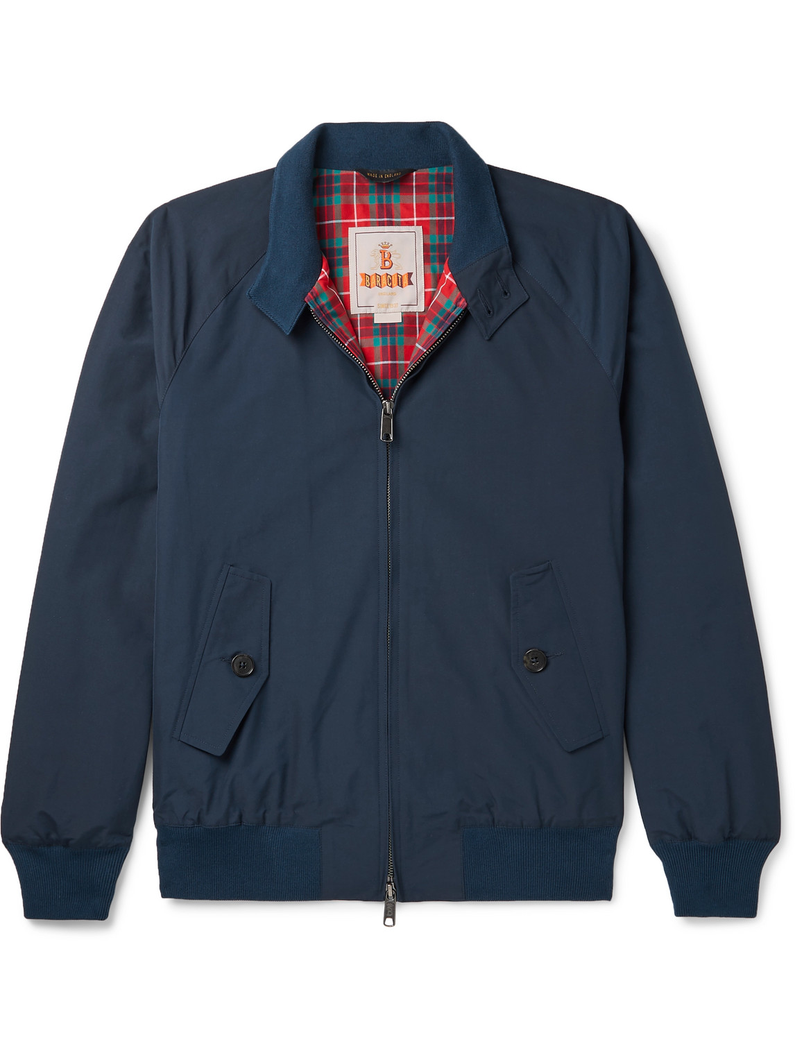 Baracuta G9 Cotton-blend Harrington Jacket In Blue