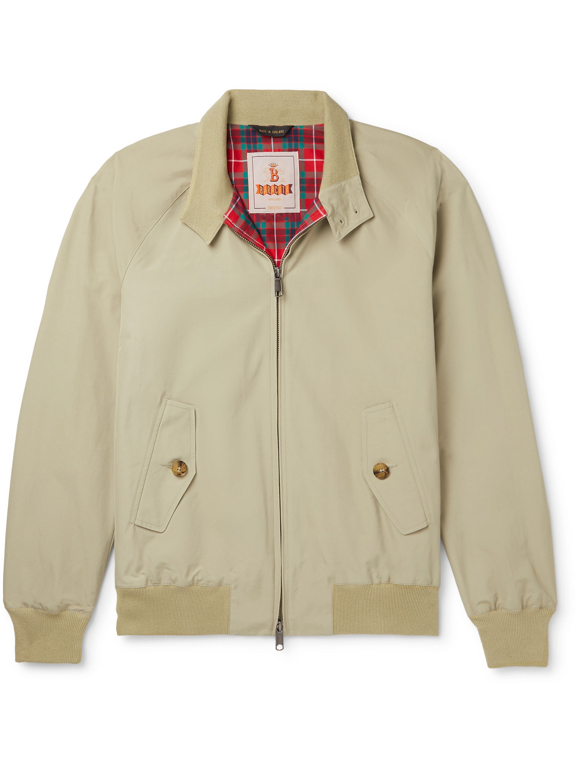 Baracuta G9 Cotton-blend Harrington Jacket In Neutrals