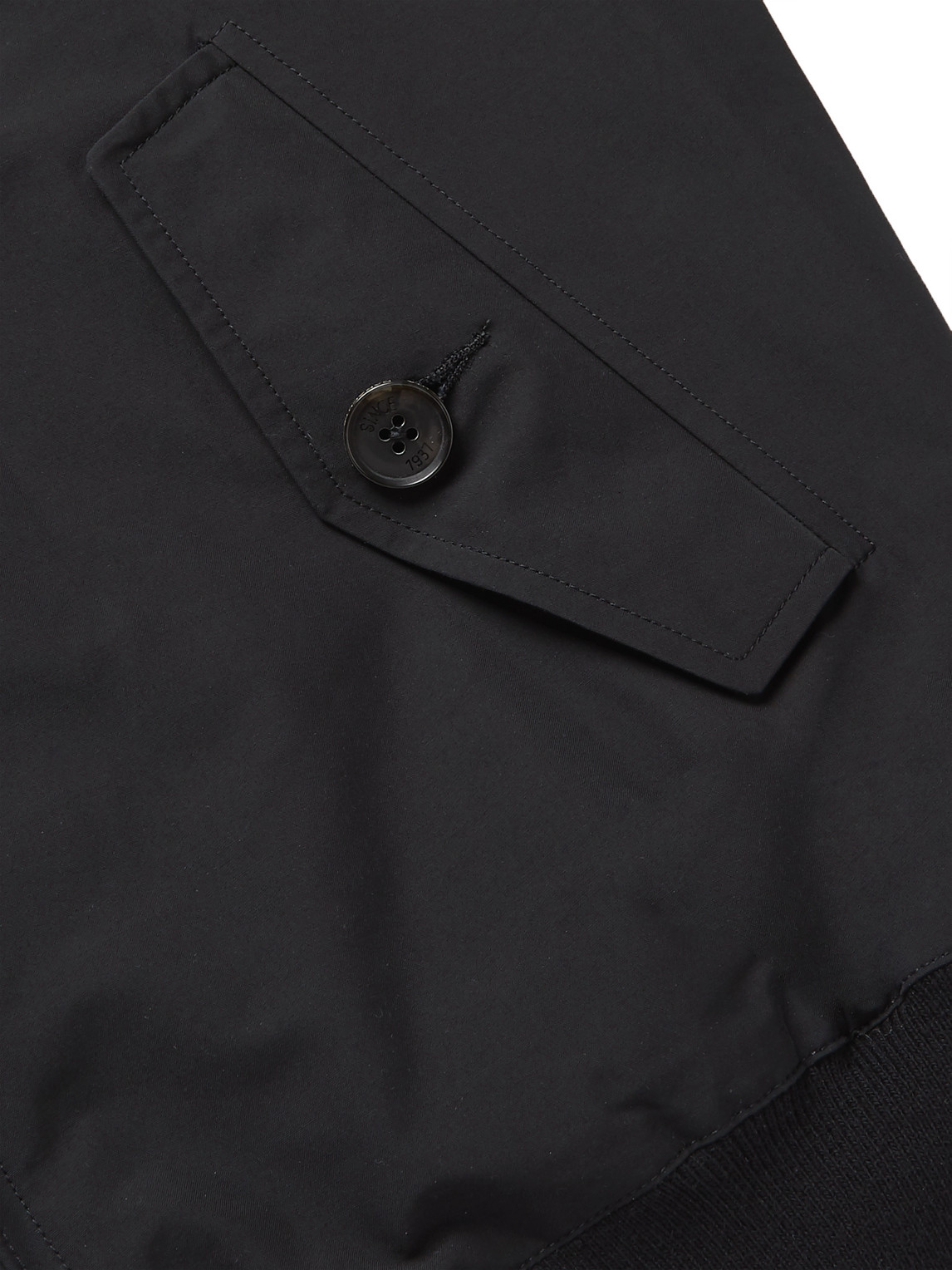 Shop Baracuta G9 Cotton-blend Harrington Jacket In Black