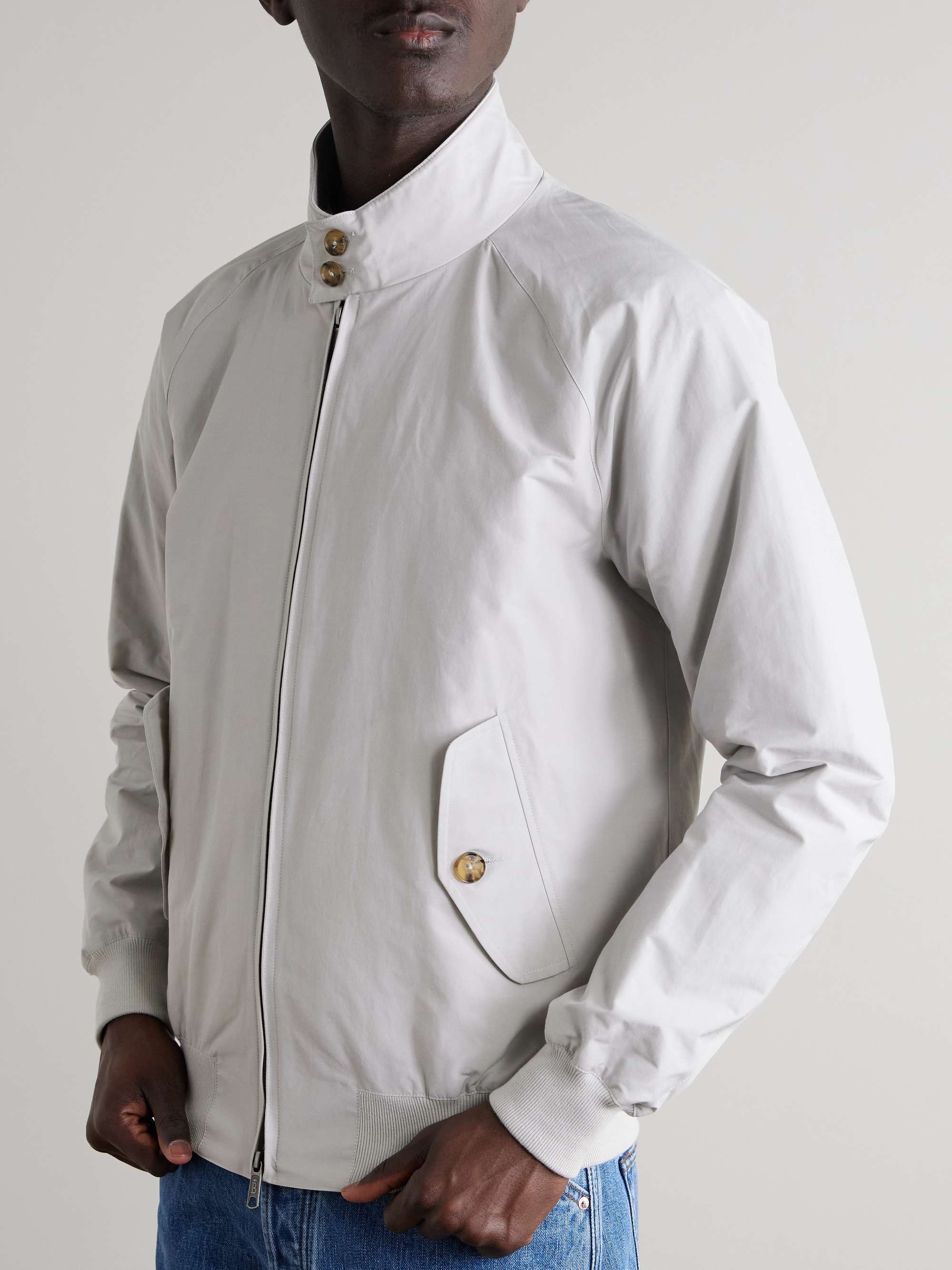 BARACUTA G9 Harrington-Jacke aus einer Baumwollmischung