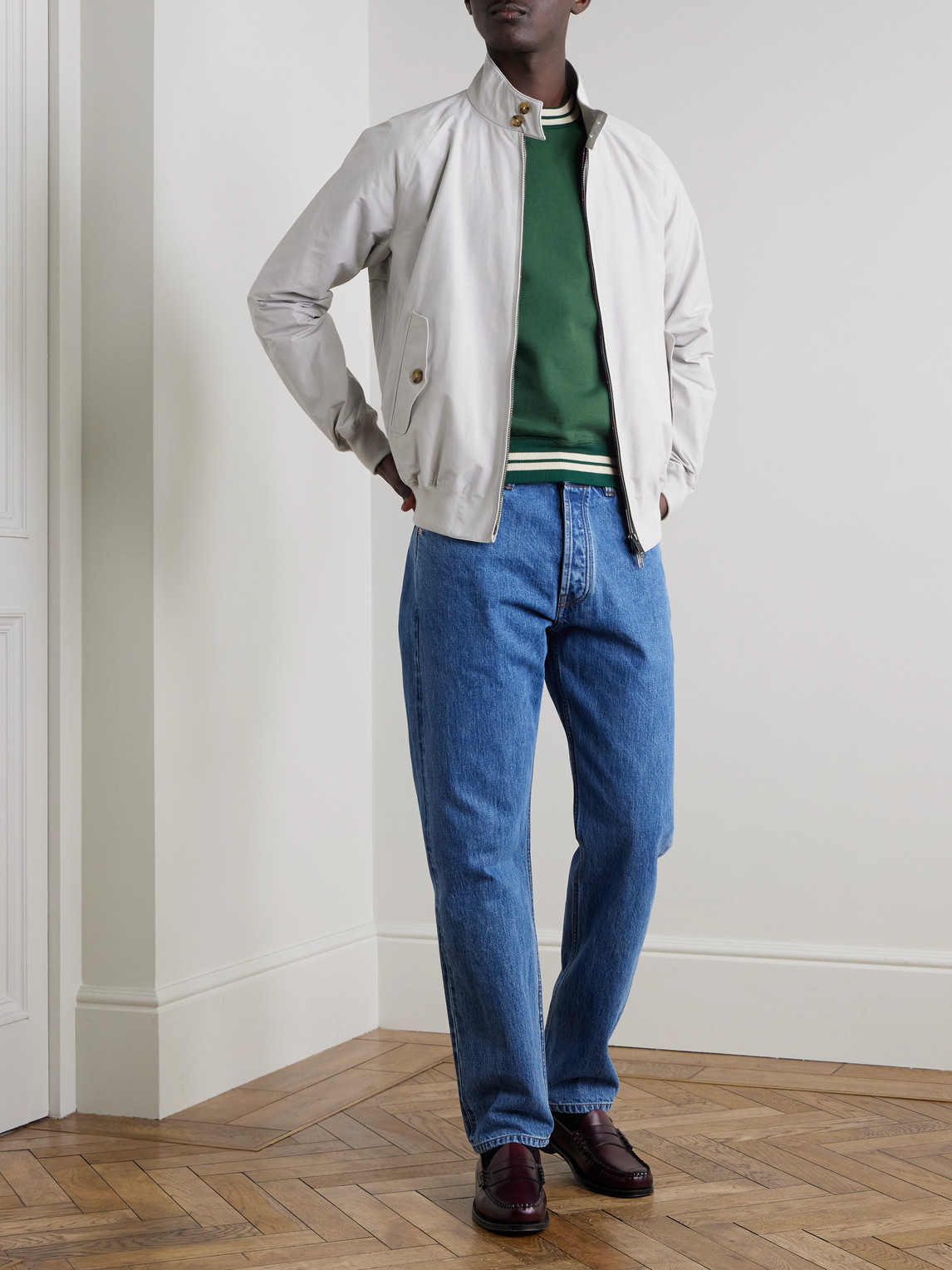 G9 Cotton-Blend Harrington Jacket — 2