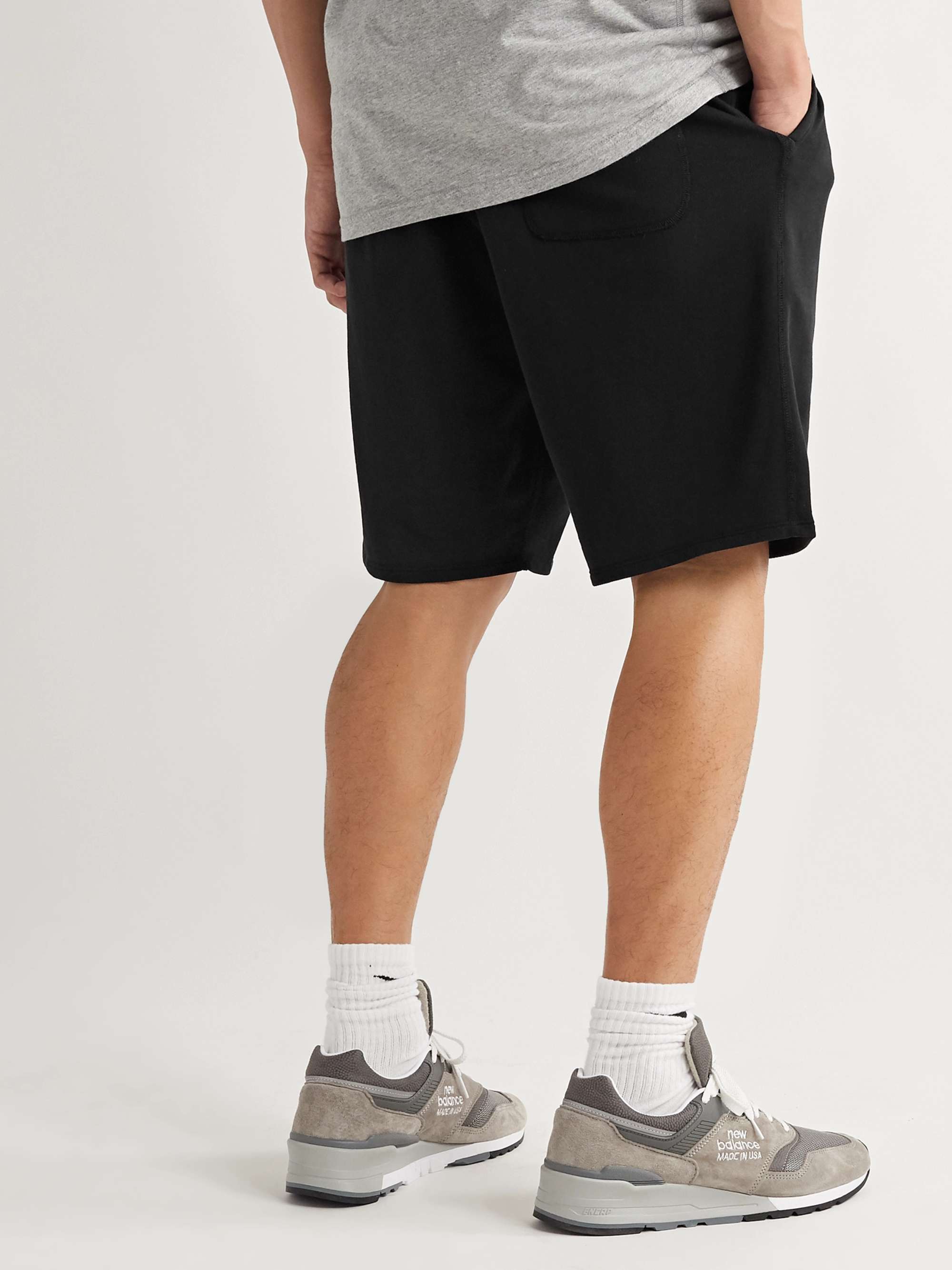 REIGNING CHAMP Loopback Pima Cotton-Jersey Drawstring Shorts