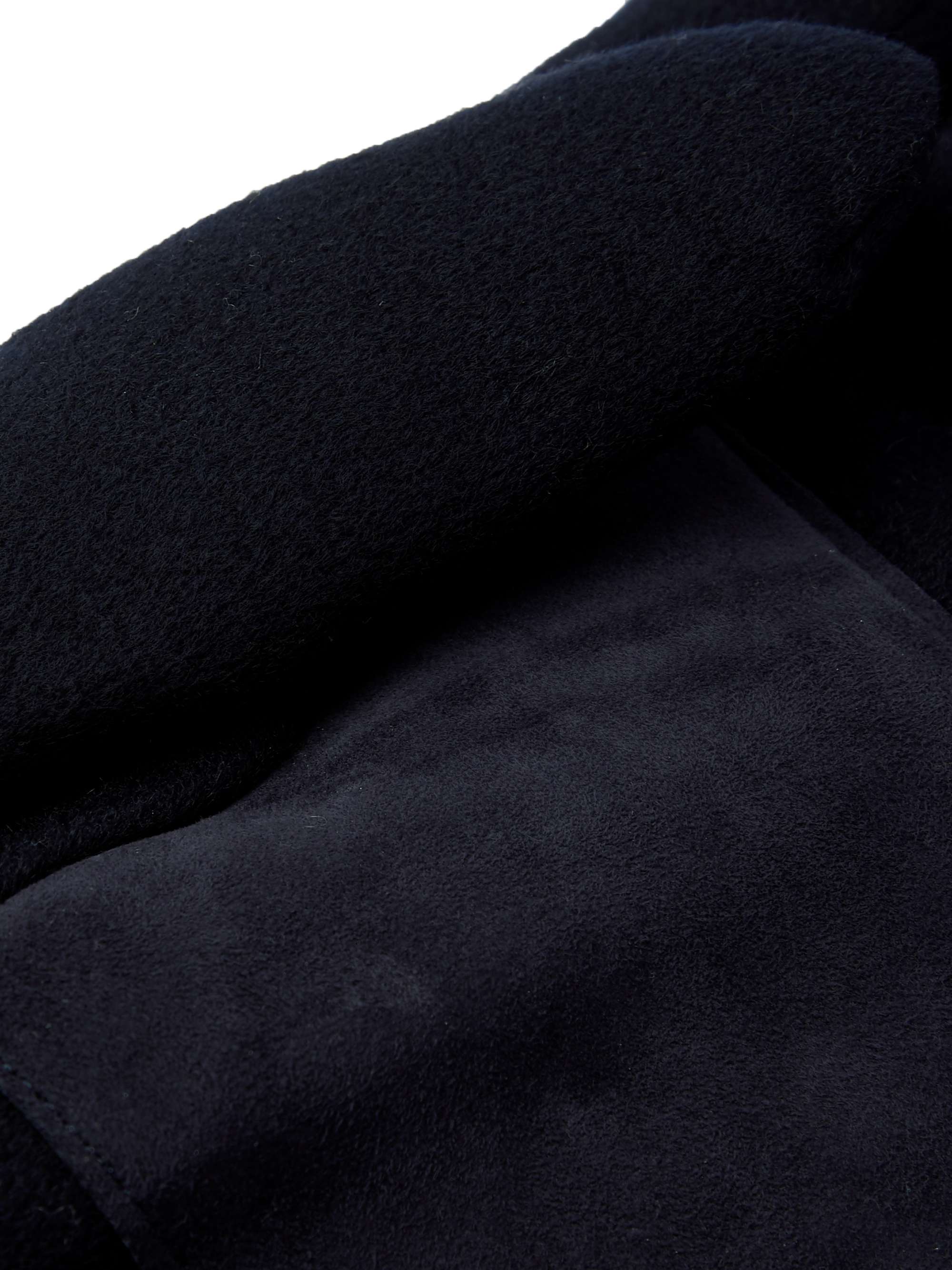 LORO PIANA Storm System Suede-Trimmed Padded Cashmere Gloves