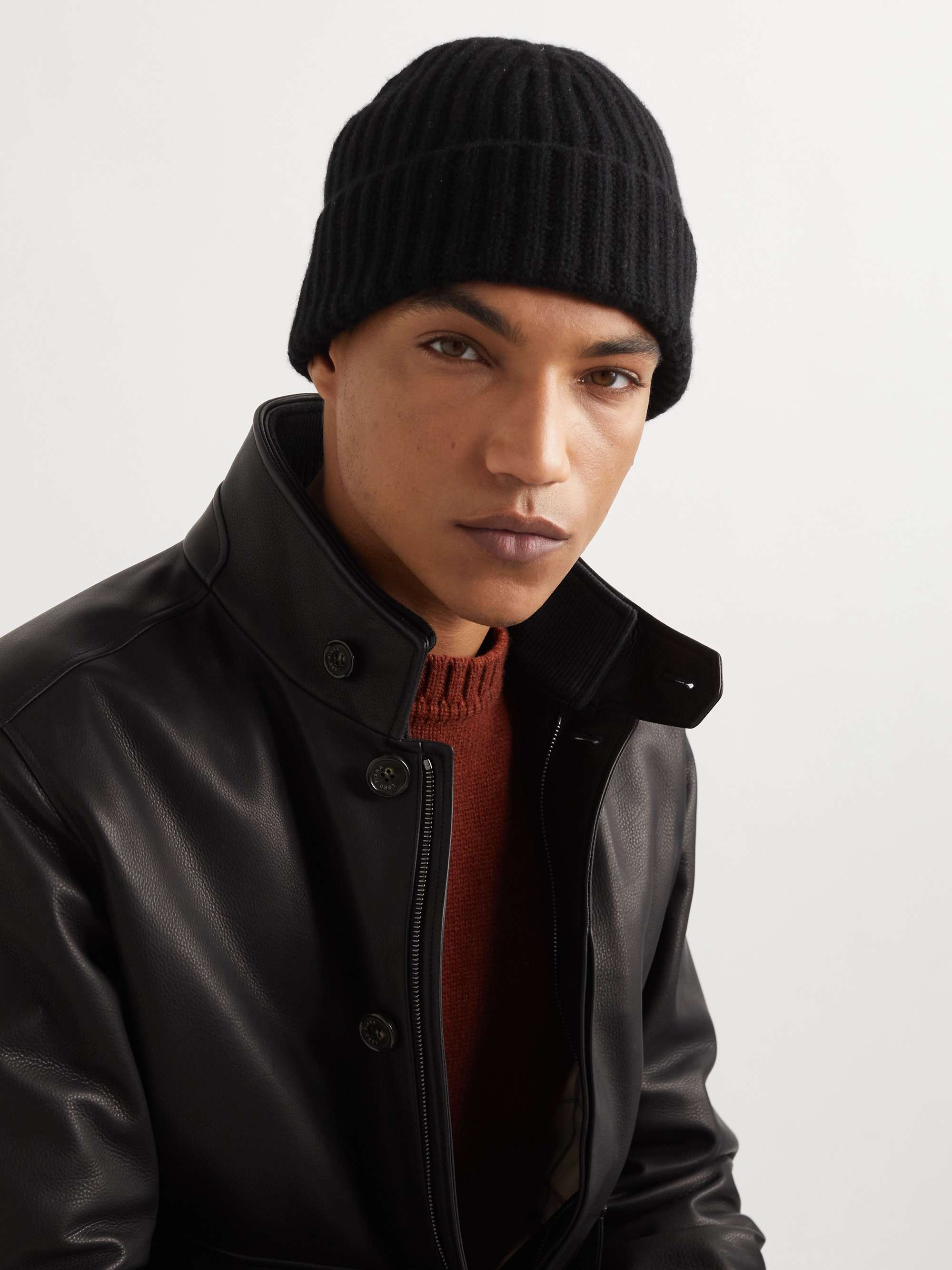 LORO PIANA Ribbed Cashmere Beanie