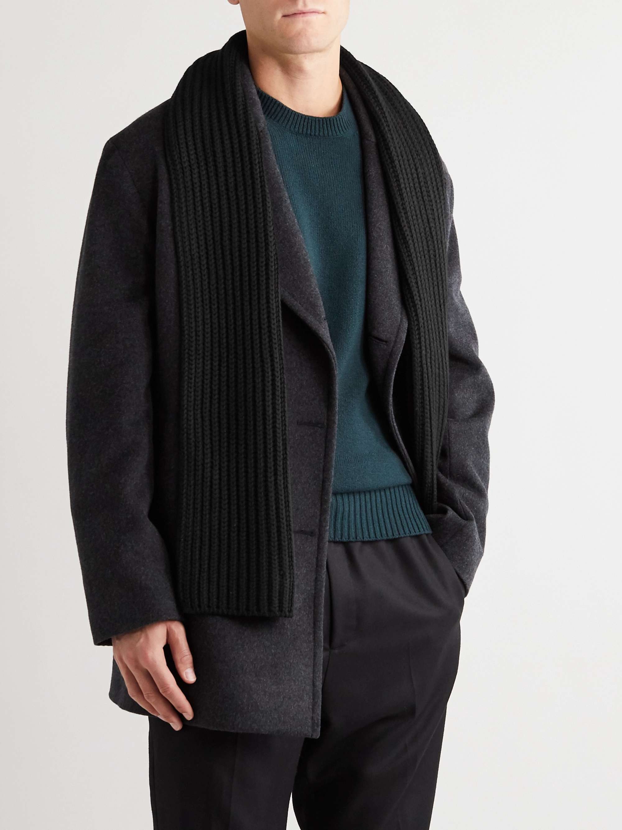 LORO PIANA Ribbed Cashmere Scarf