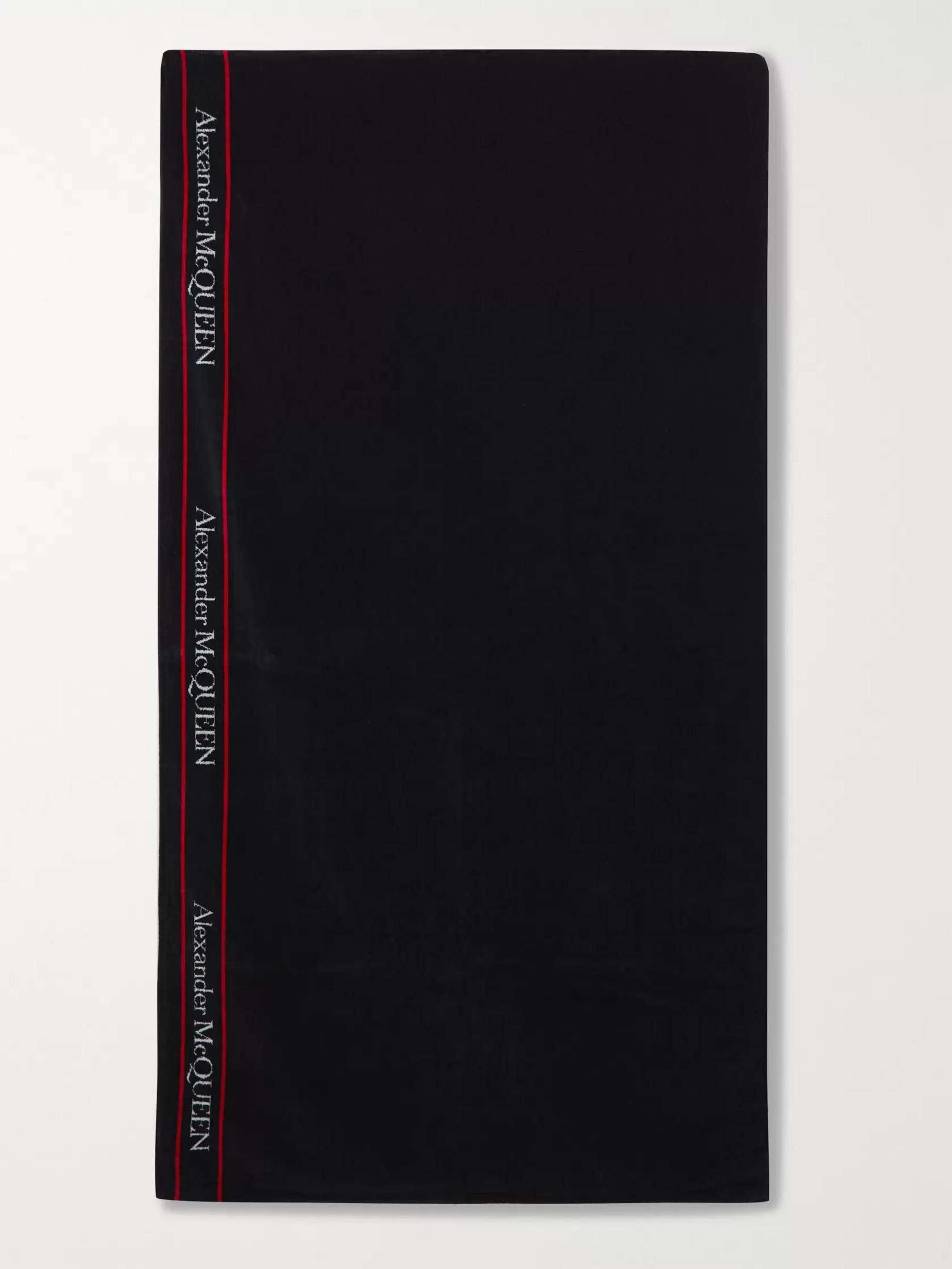 MCQUEEN Logo-Print Cotton-Terry Beach Towel