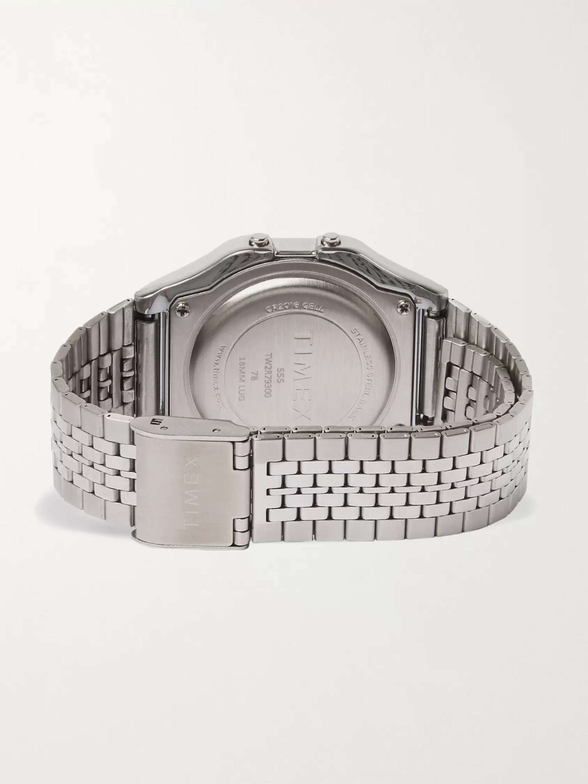 TIMEX T80 34mm Stainless Steel Digital Watch