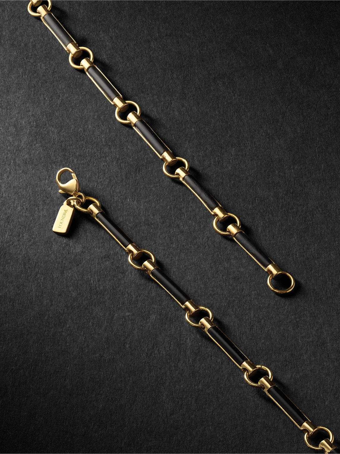Shop Foundrae Dream 18-karat Gold, Diamond And Onyx Necklace