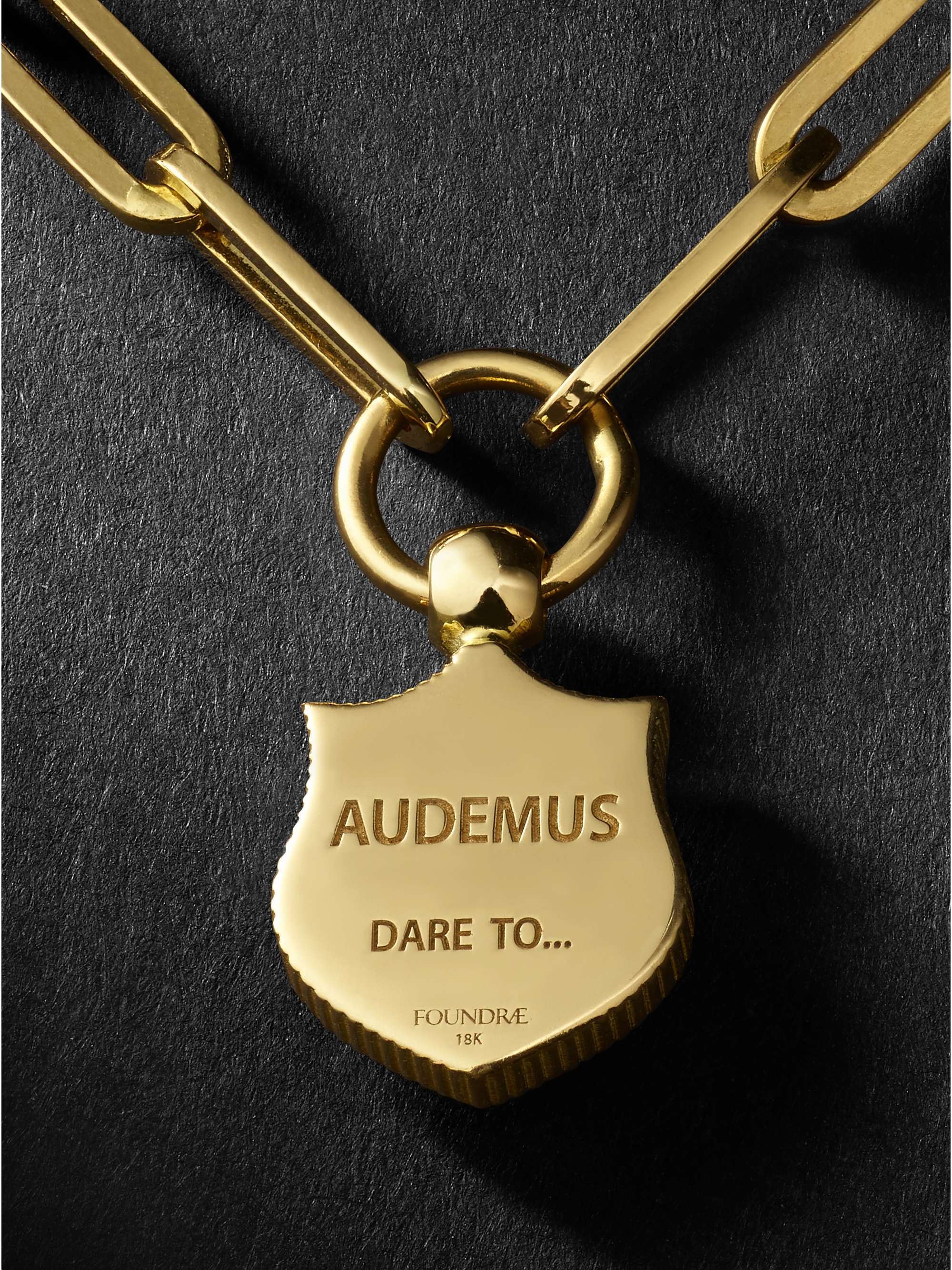FOUNDRAE Tiger 18-Karat Gold Necklace