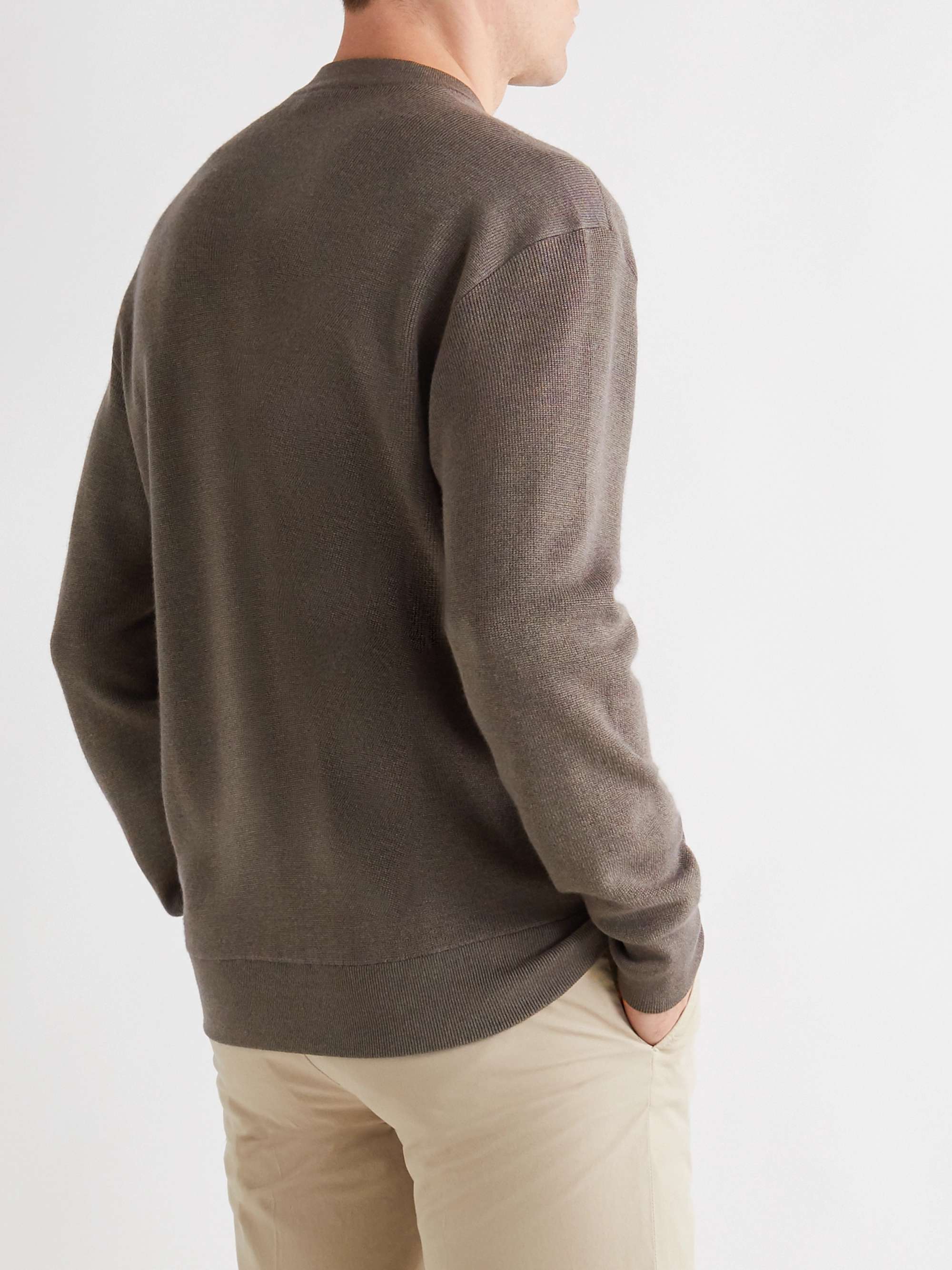 LORO PIANA Hudson Virgin Wool, Silk and Cashmere-Blend Sweater for Men ...