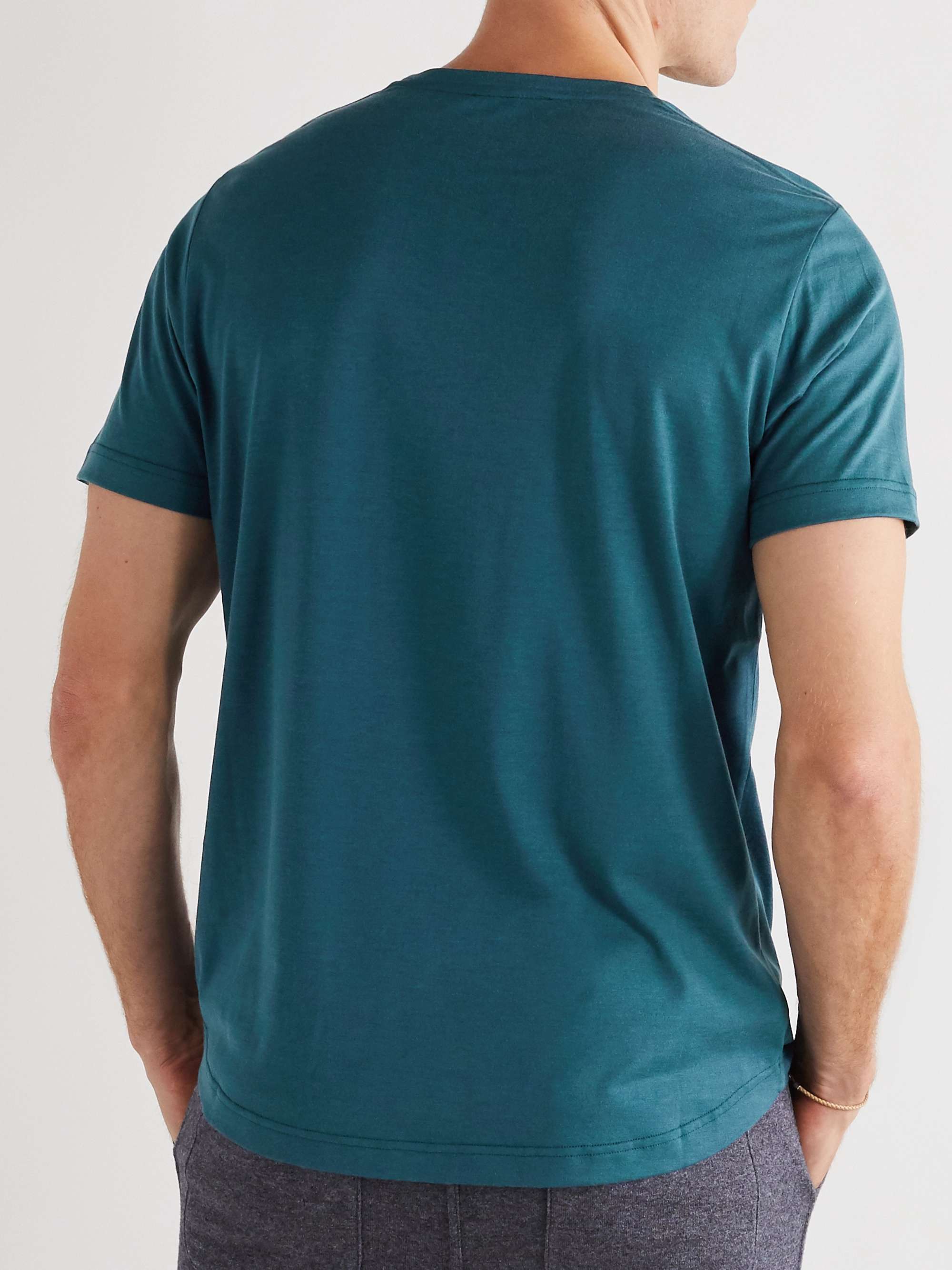 LORO PIANA Slim-Fit Silk and Cotton-Blend Jersey T-Shirt