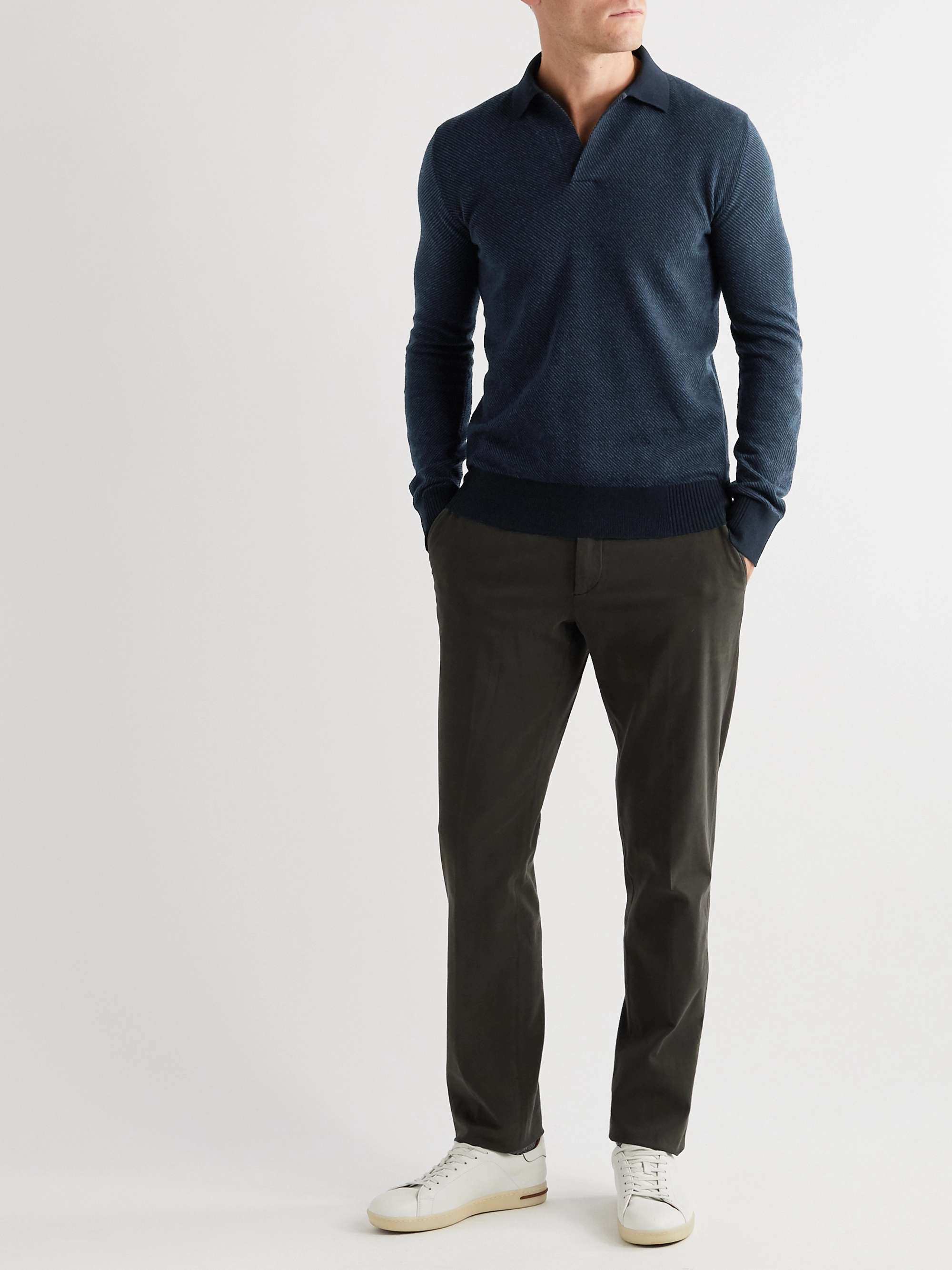 LORO PIANA Roadster Slim-Fit Cashmere Polo Shirt