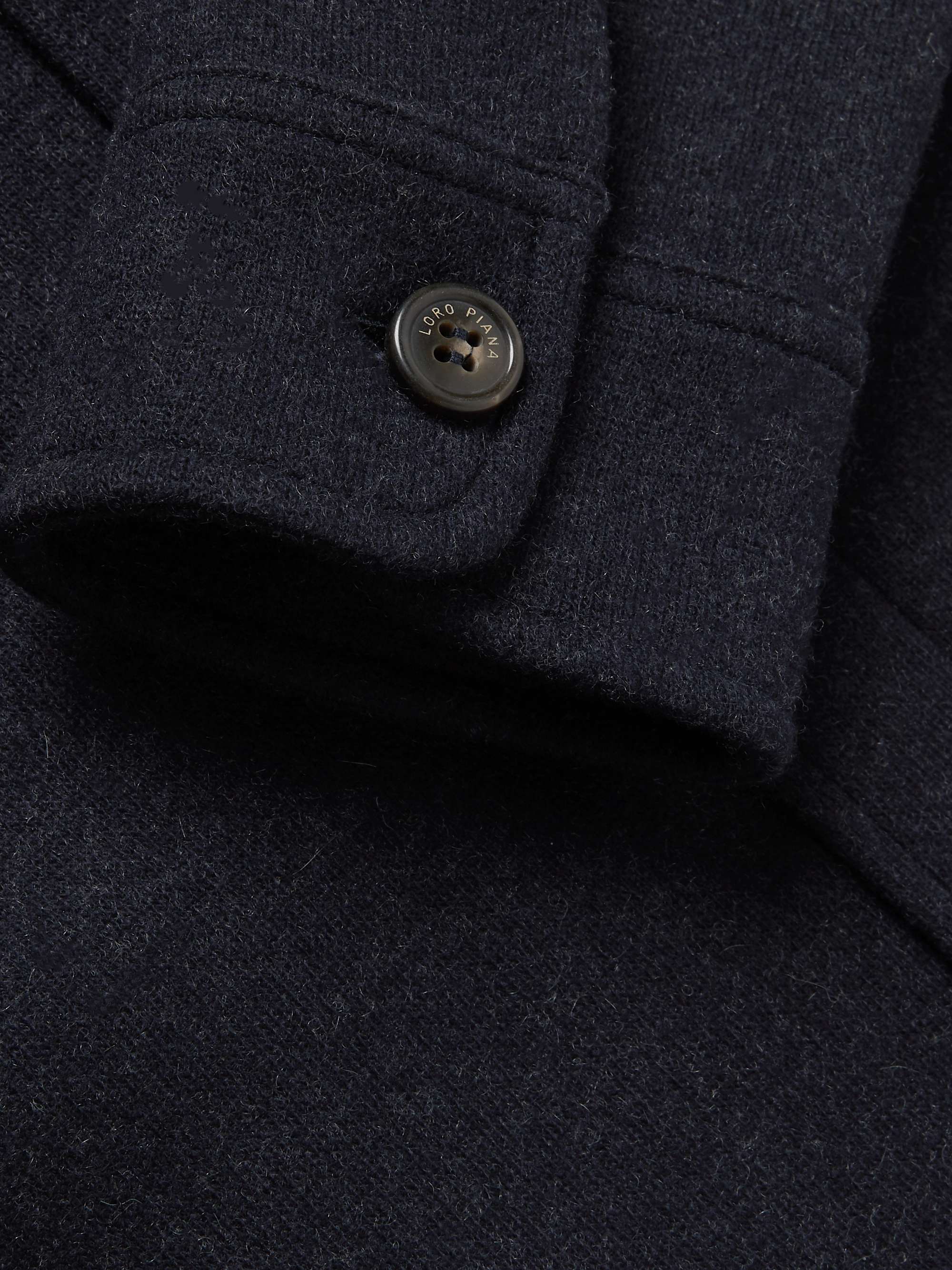 LORO PIANA Mélange Cashmere-Blend Overshirt