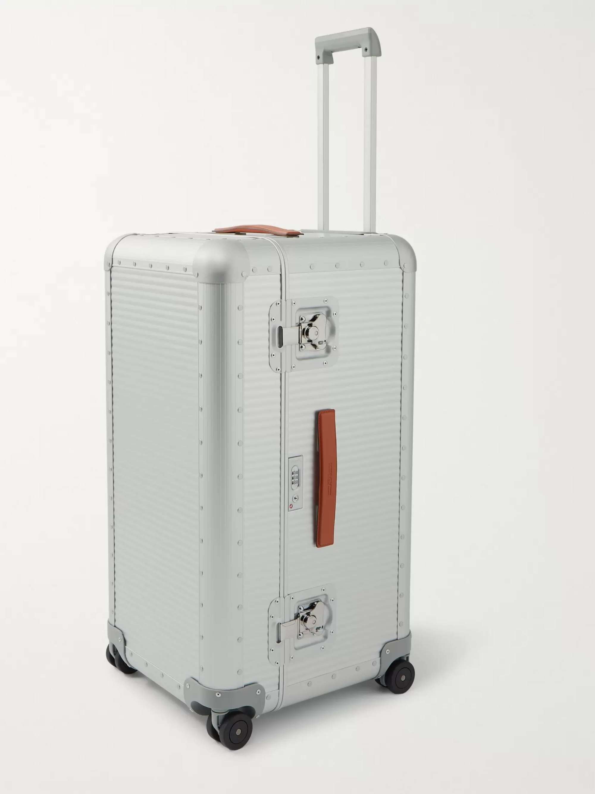 FPM MILANO Special Edition Leather-Trimmed Aluminium and Wood Work Station