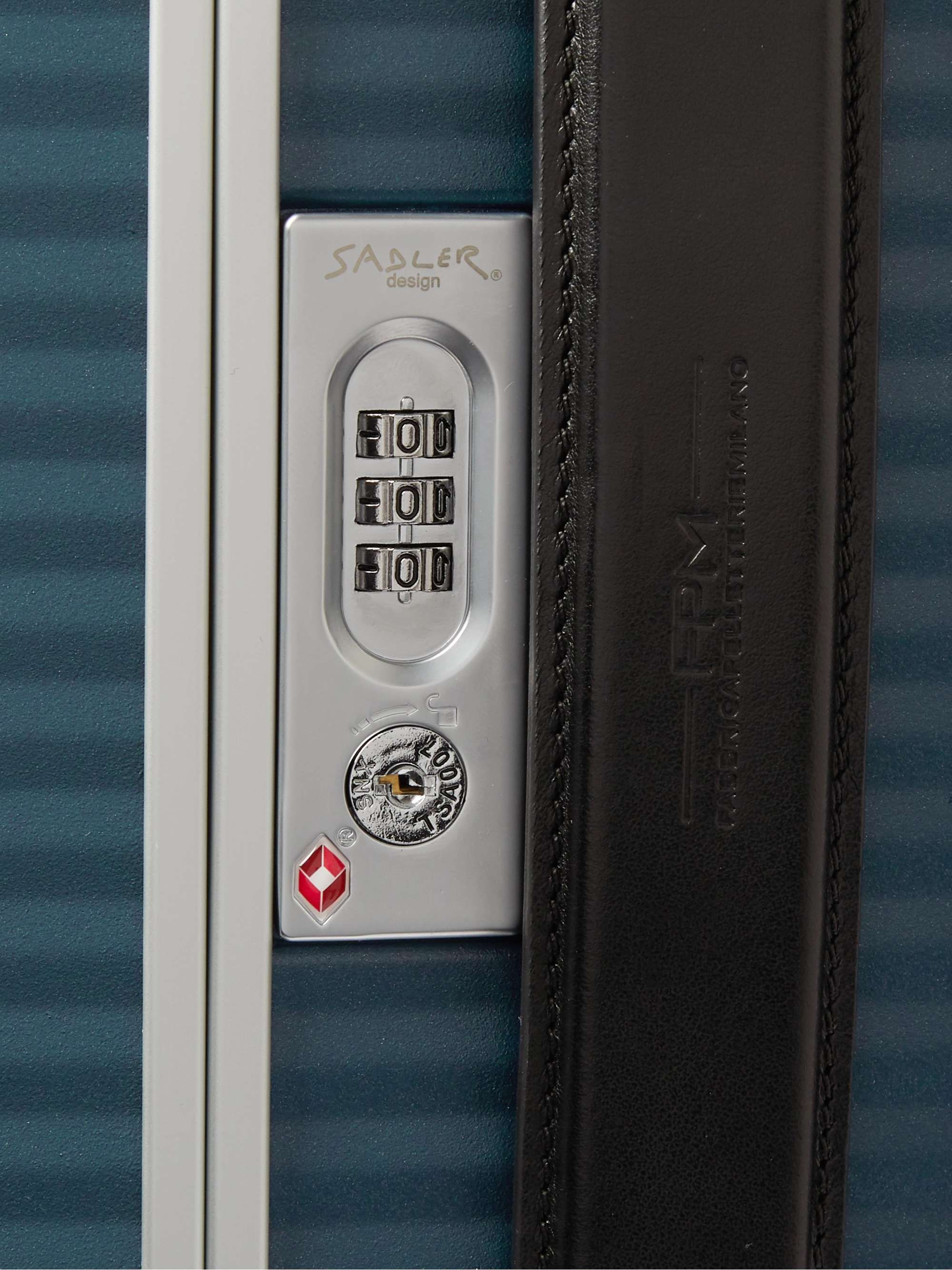 FPM MILANO Spinner 68cm Leather-Trimmed Aluminium Suitcase