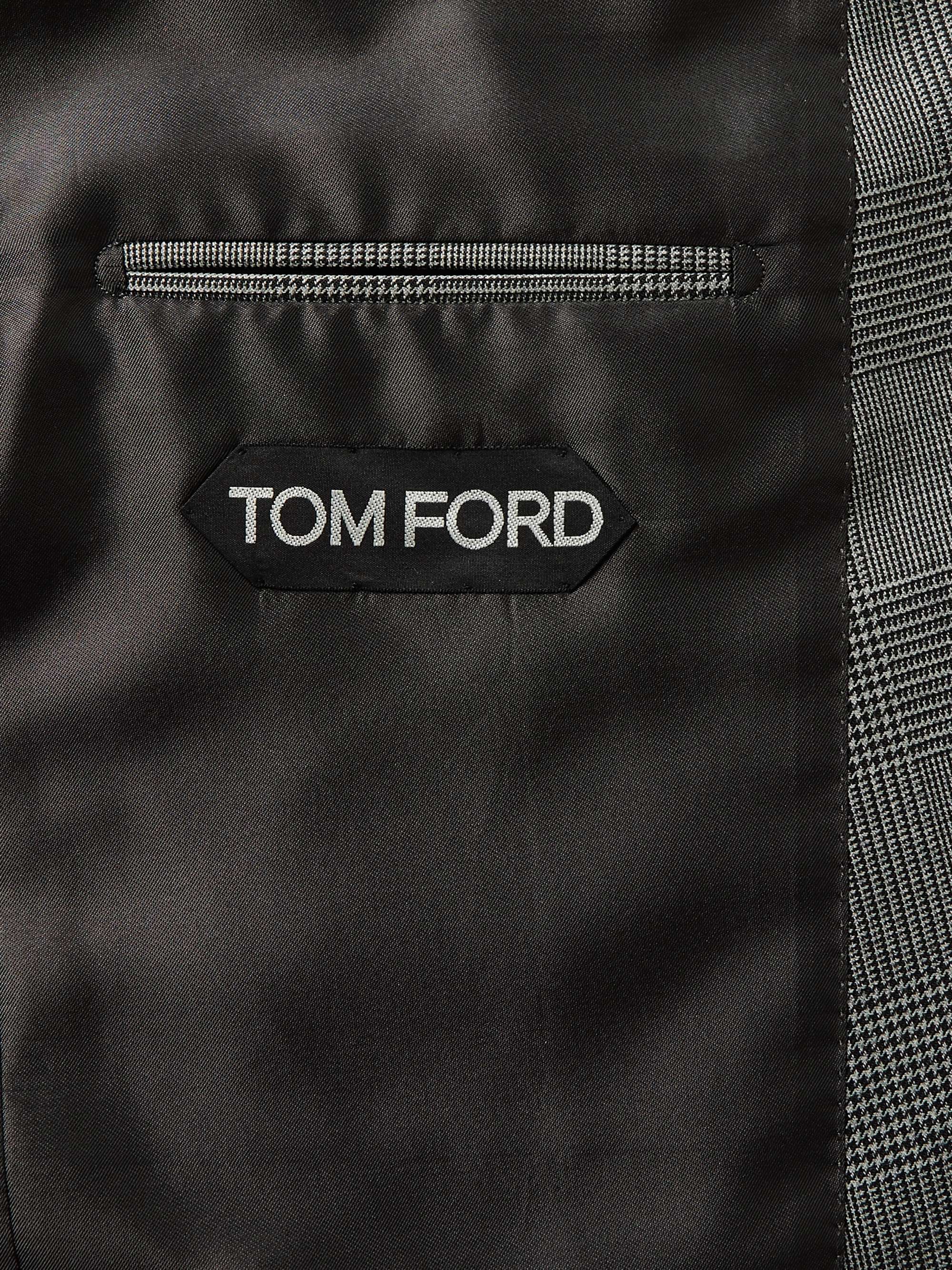 TOM FORD O'Connor Prince of Wales Checked Wool-Blend Suit Jacket