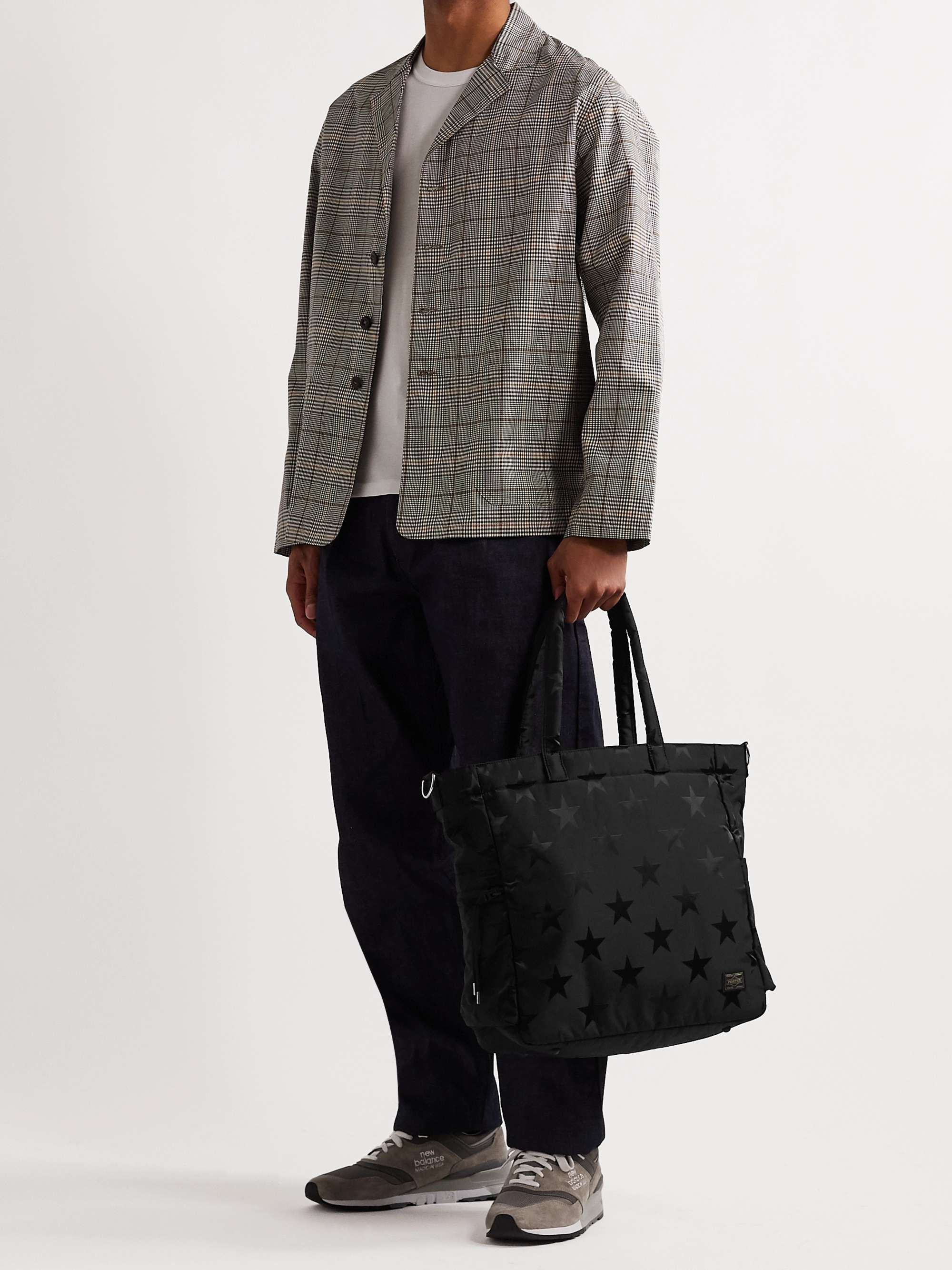 PORTER-YOSHIDA & CO 2Way Padded Printed Nylon Tote Bag