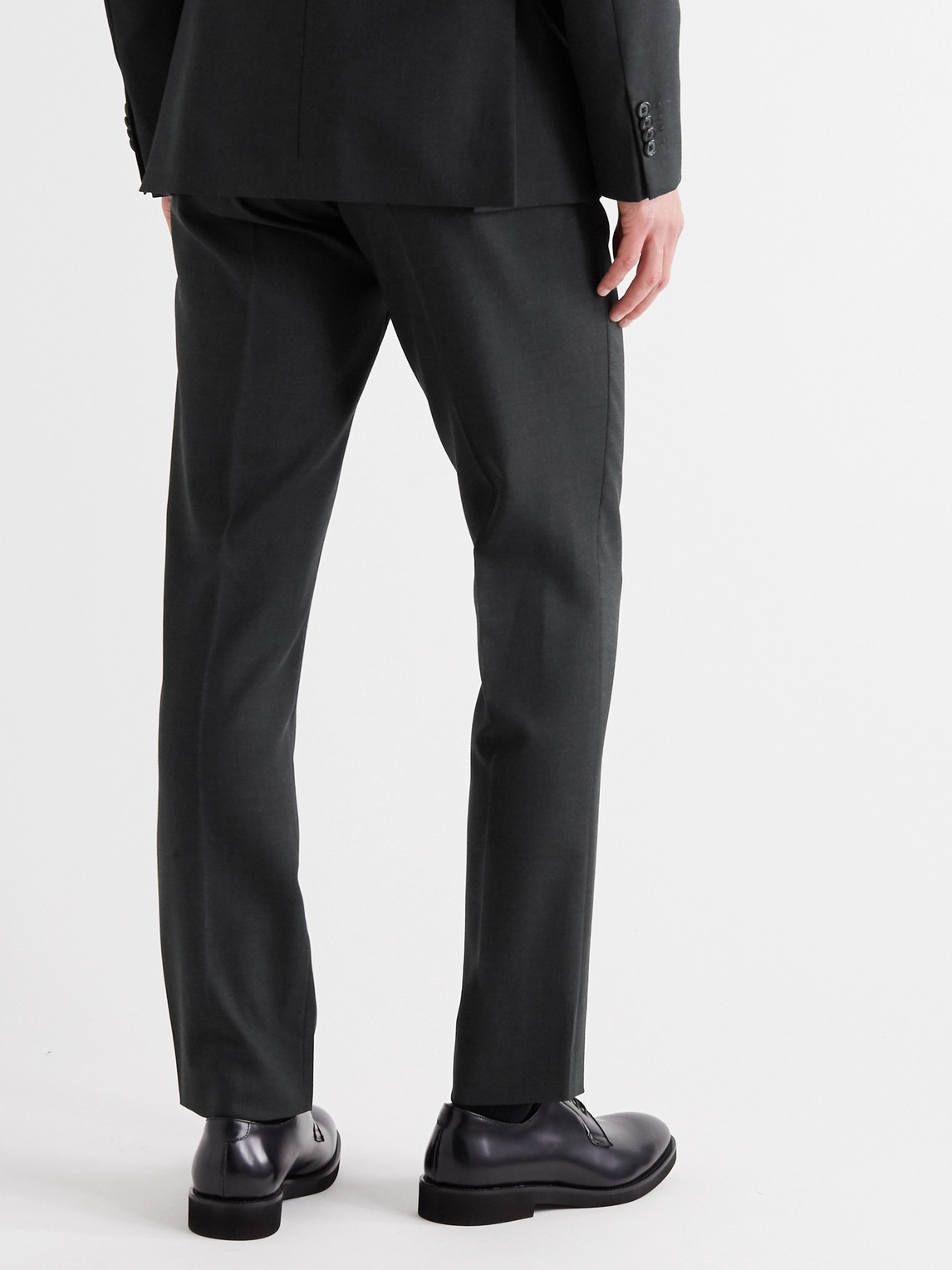 Paul Smith Soho Slim-fit Wool Suit Trousers In Gray